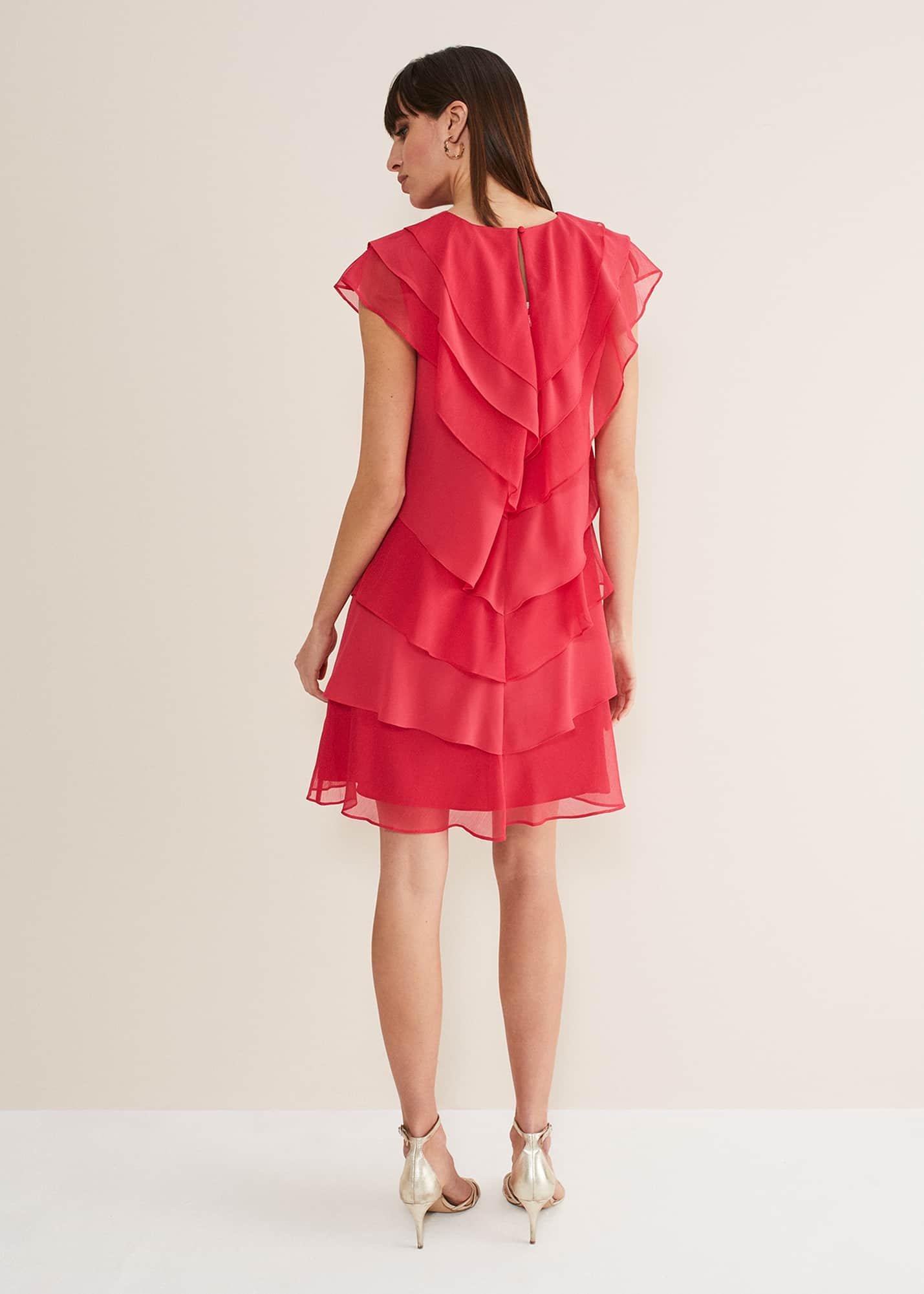 sage-v-neck-pleat-dress