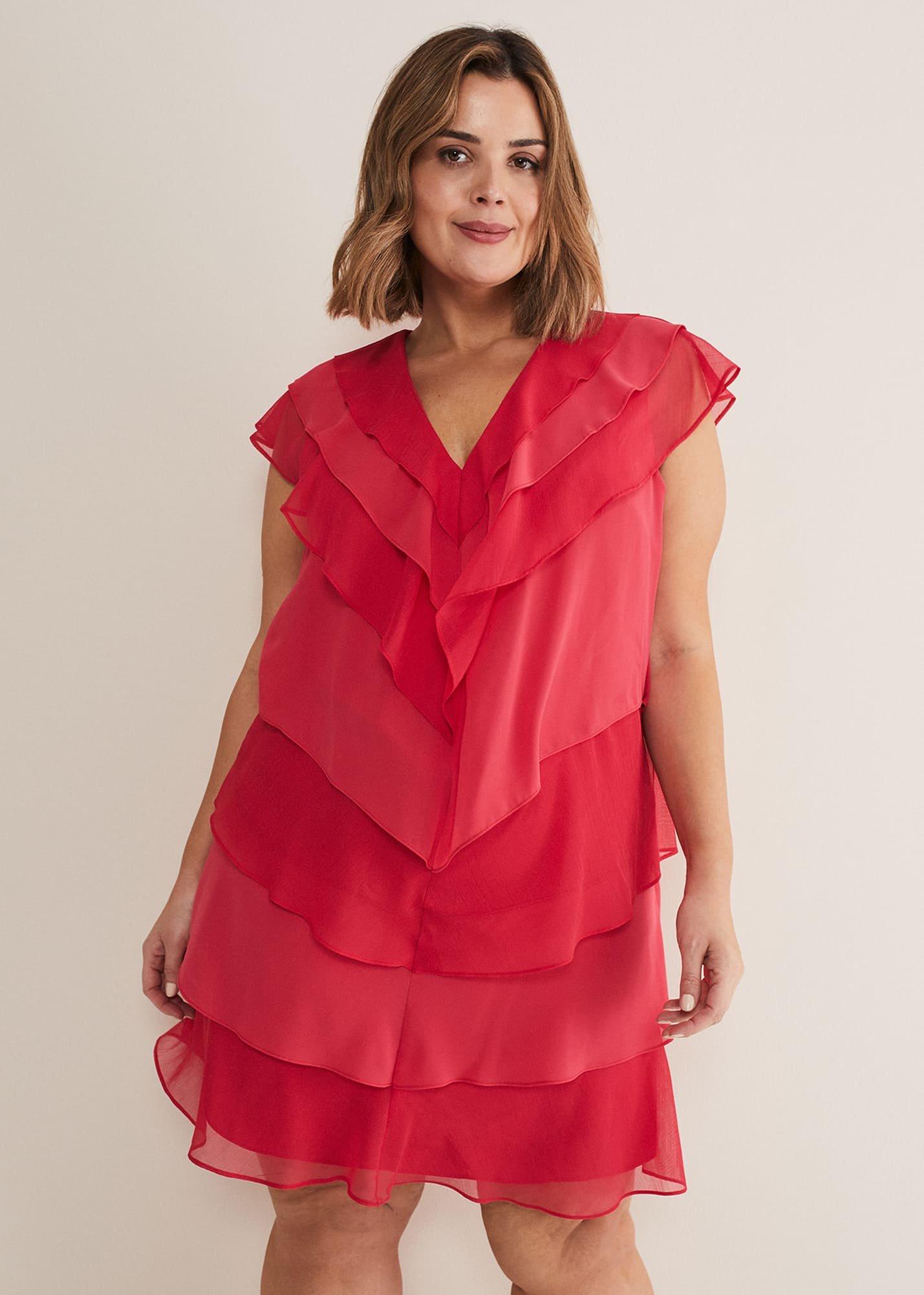 sage-v-neck-pleat-dress