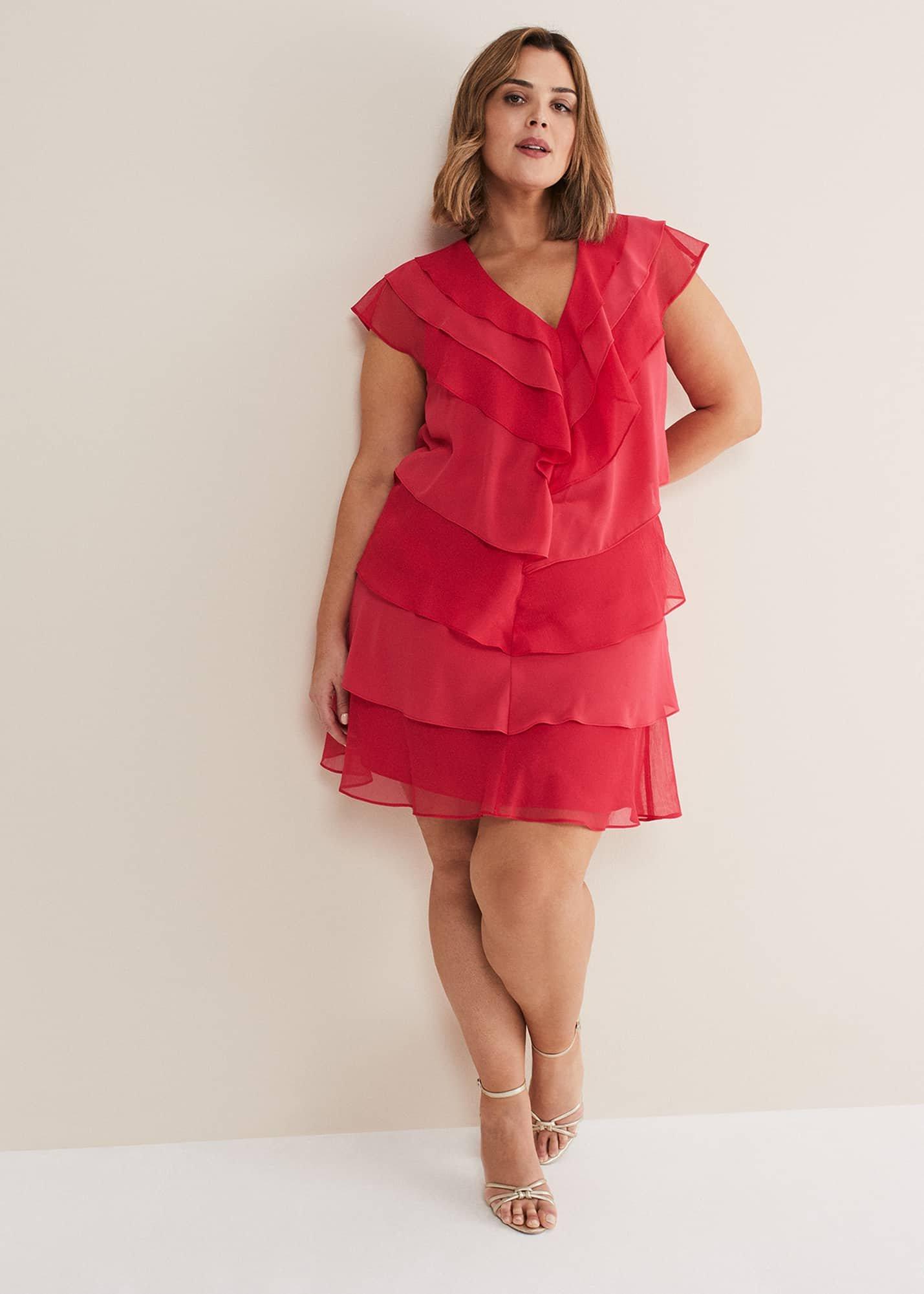 sage-v-neck-pleat-dress