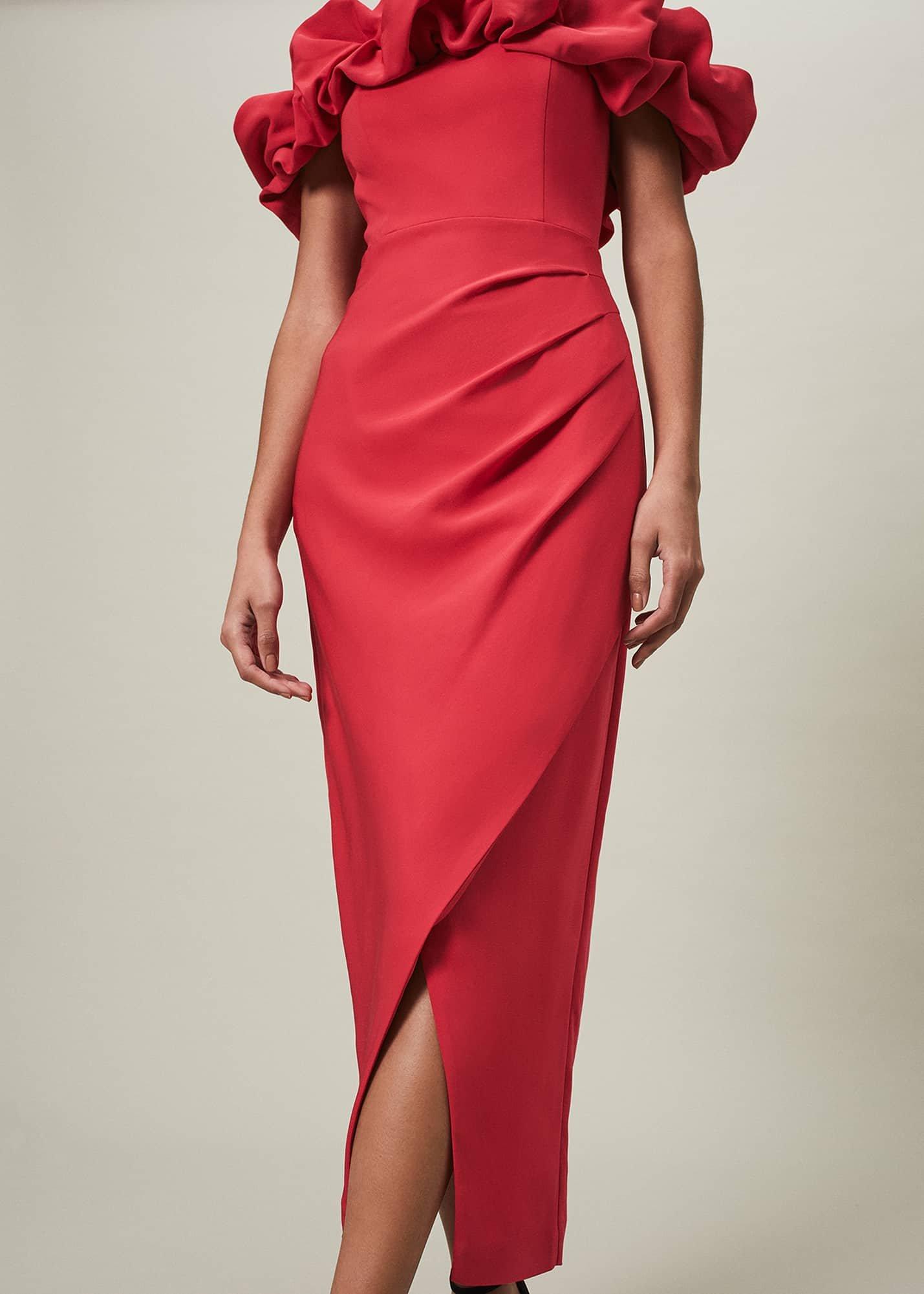 Mallory Off The Shoulder Midaxi Dress
