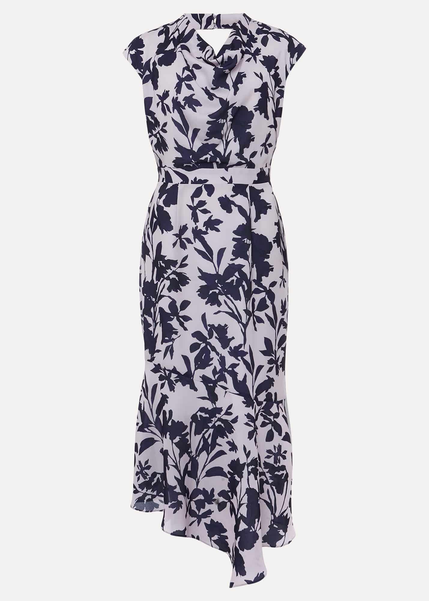 Willow Floral Cowl Neck Midi Dress