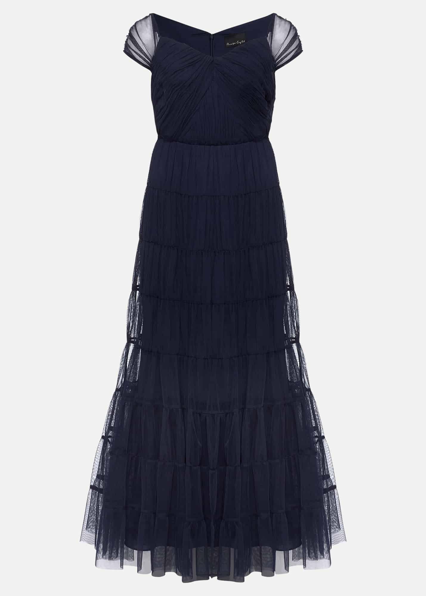 Layla Tulle Tiered Maxi Dress