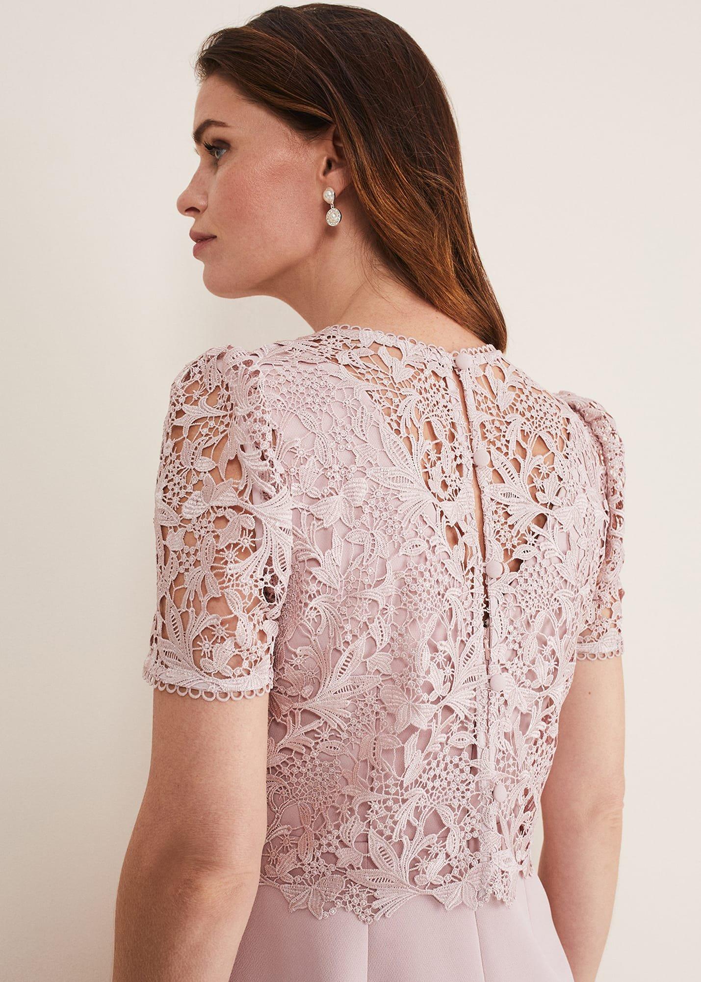 Isabella Lace Midi Dress