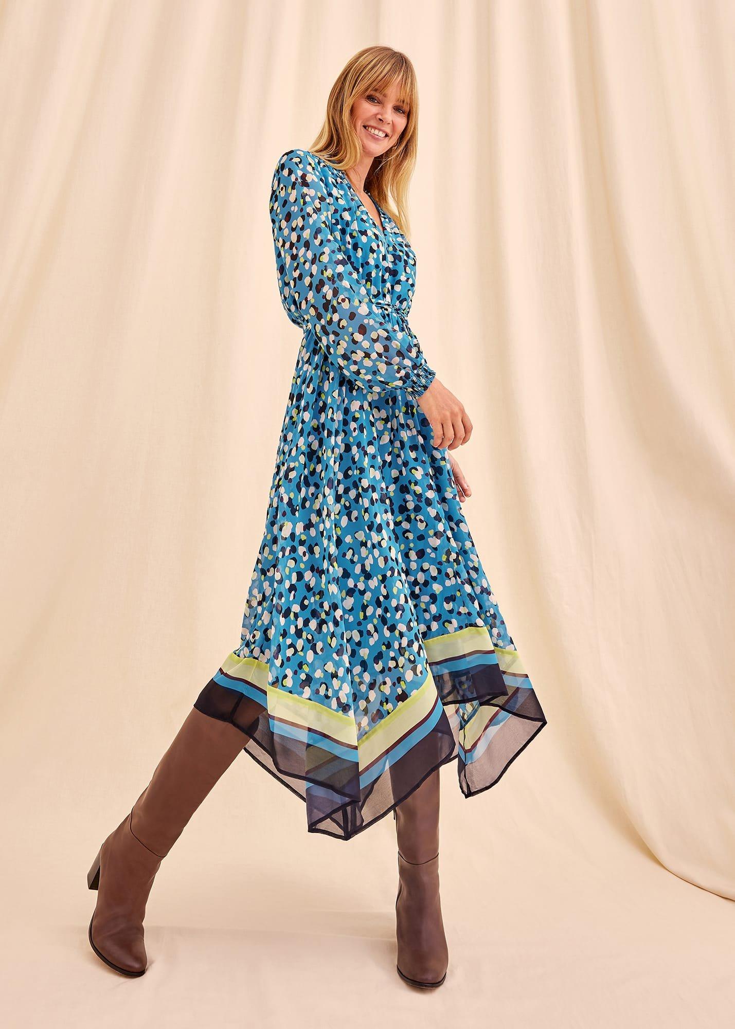 Juno Border Hem Midi Dress