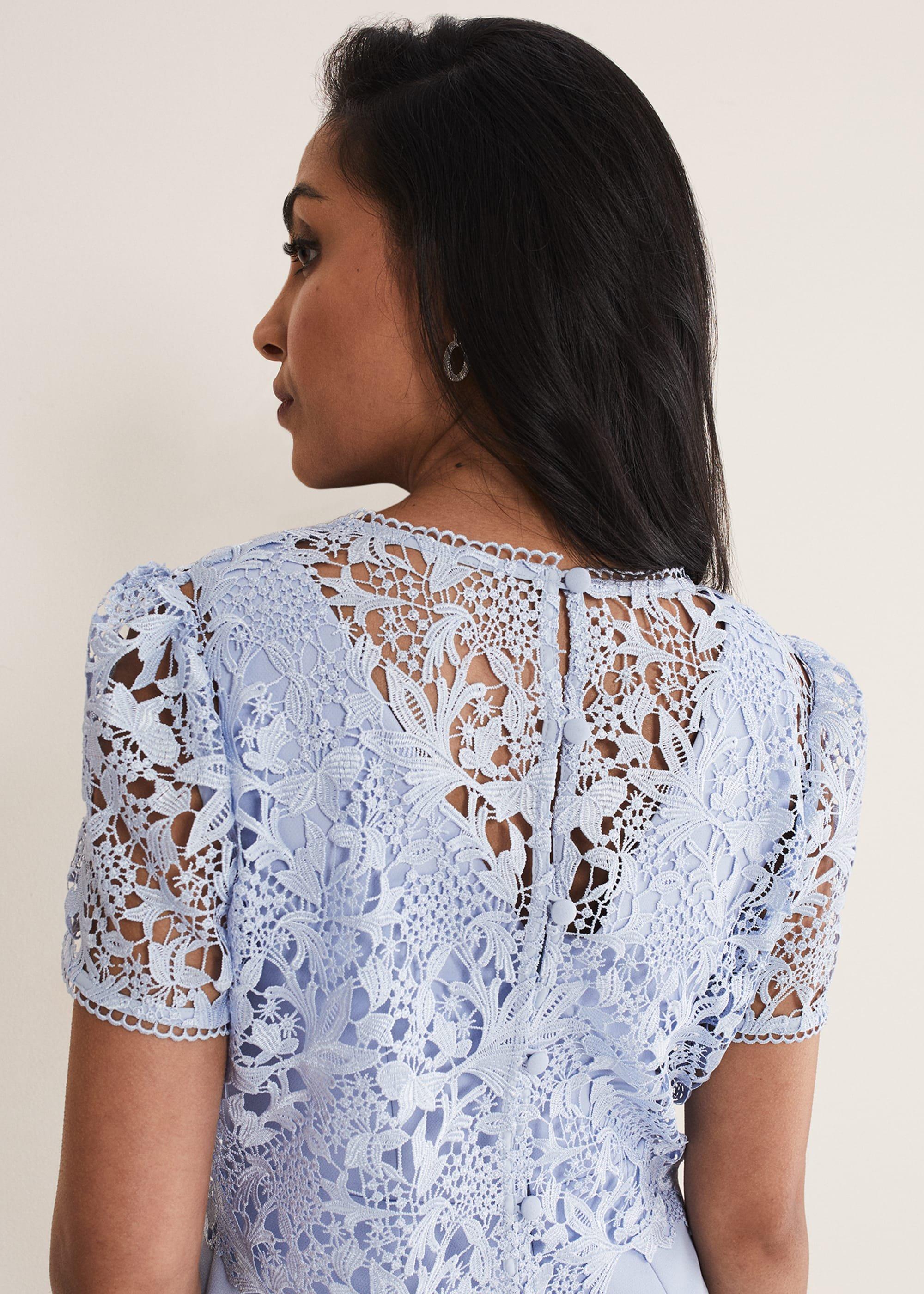 Petite Isabella Lace Midi Dress