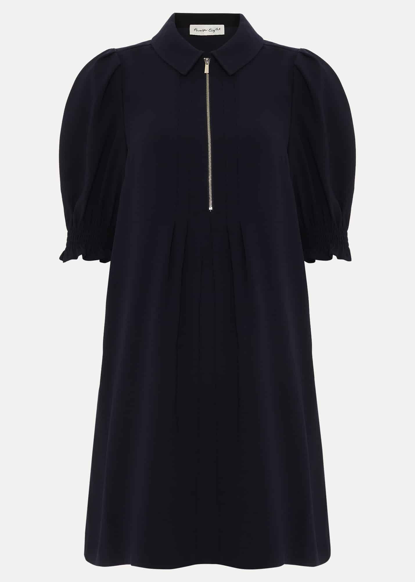 Candice Navy Zip Mini Dress