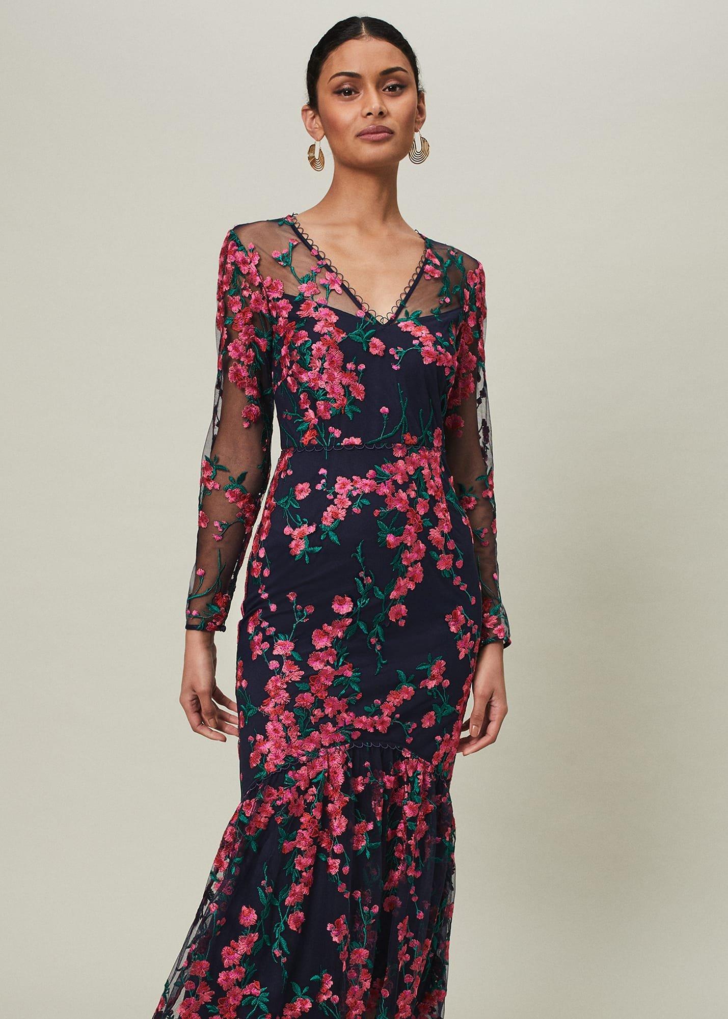 Trisha Embroidered Maxi Dress