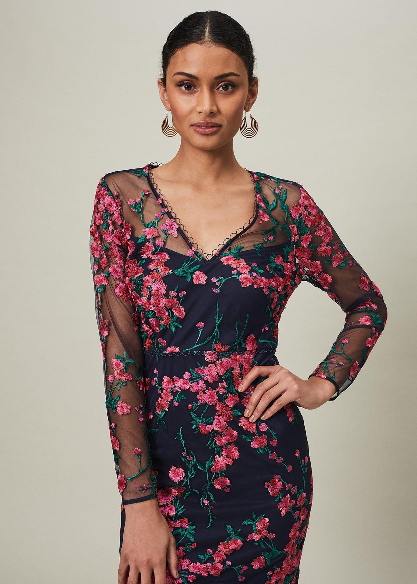 Trisha Embroidered Maxi Dress