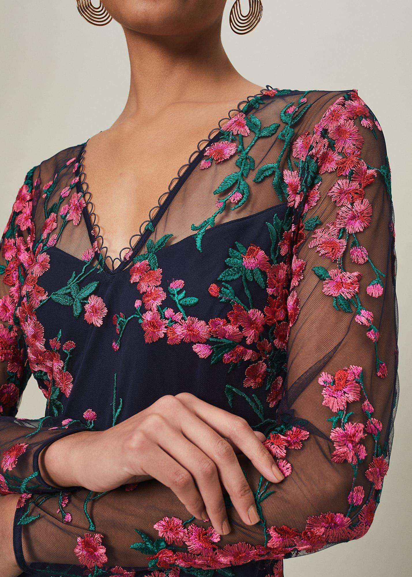 Trisha Embroidered Maxi Dress