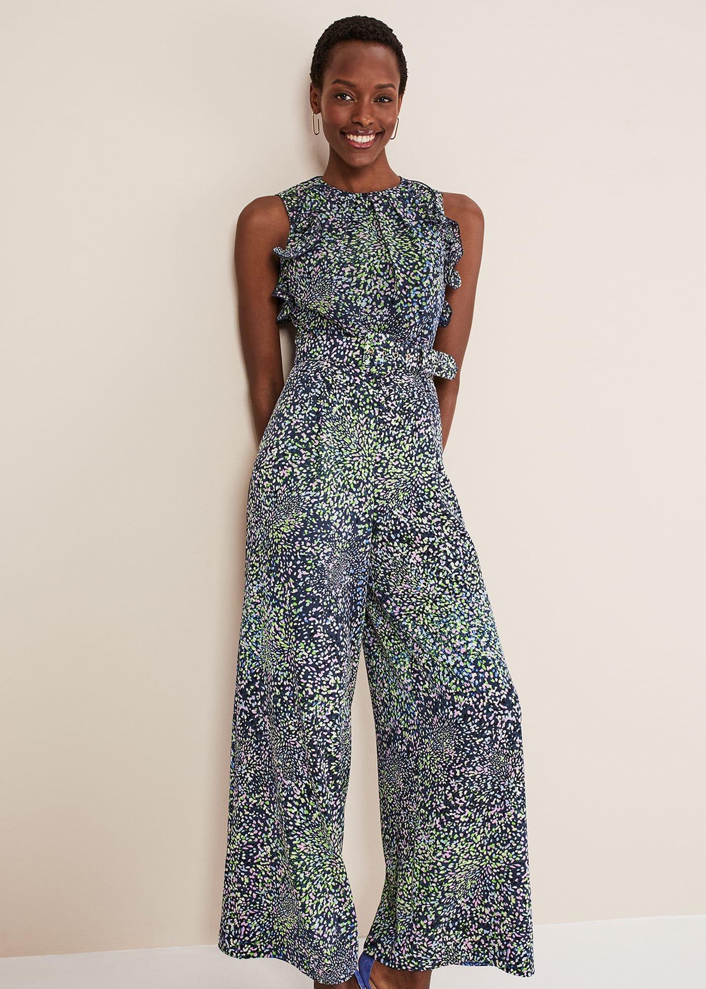 Maggie Ditsy Ruffle Jumpsuit