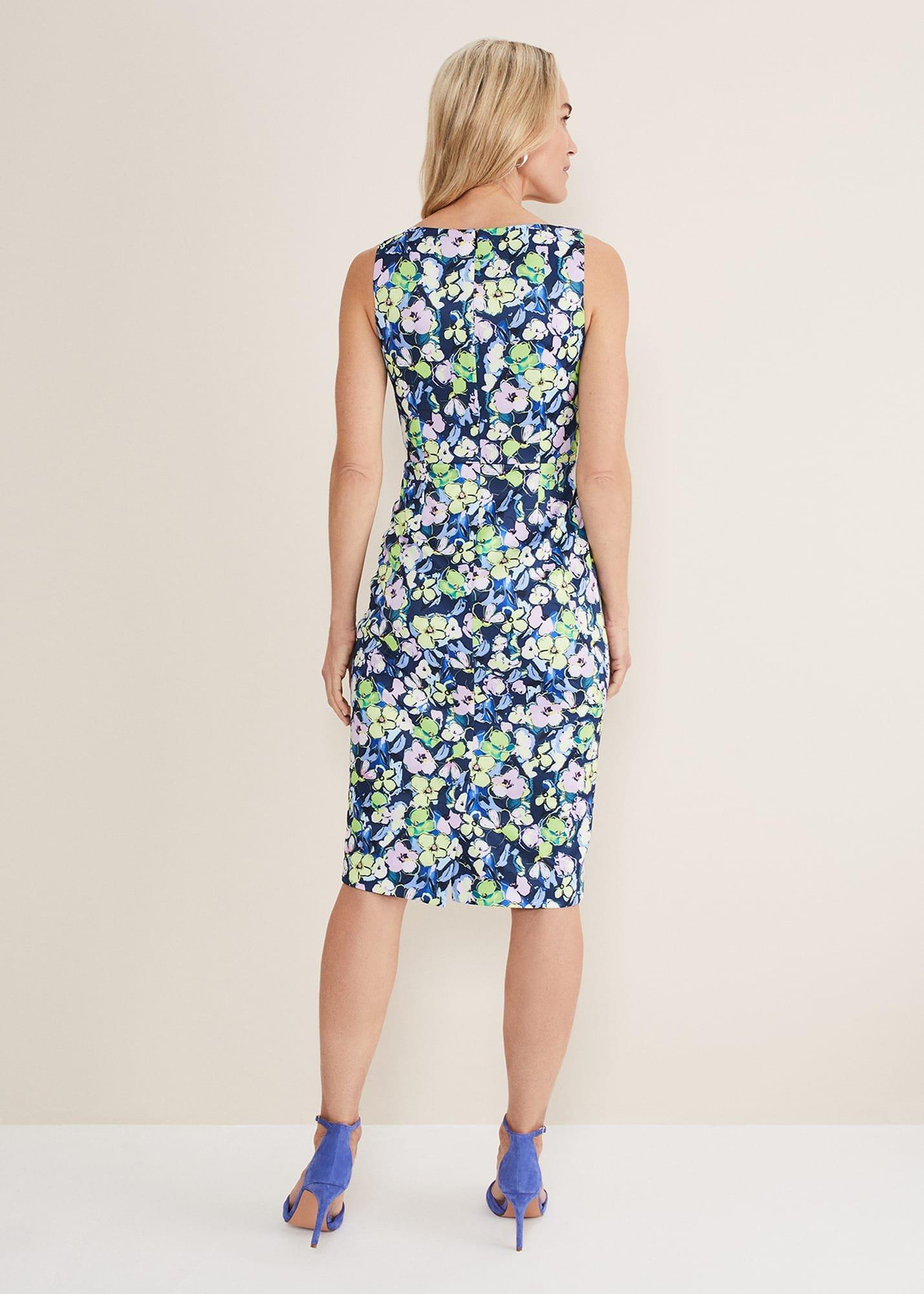 Loretta Printed Scuba Dress