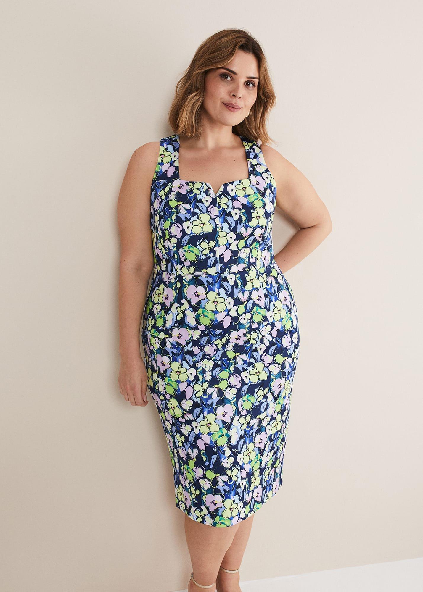 Loretta Printed Scuba Dress