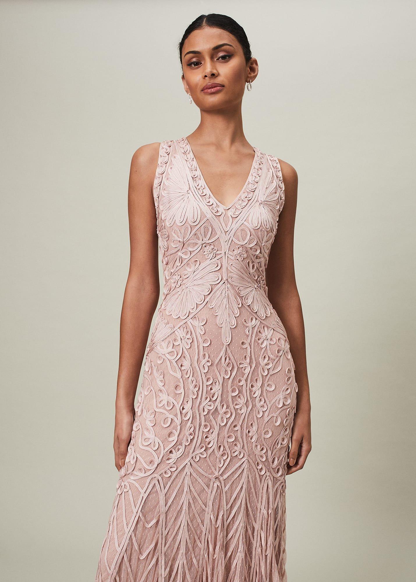 Marion Sequin Tapework Maxi Dress