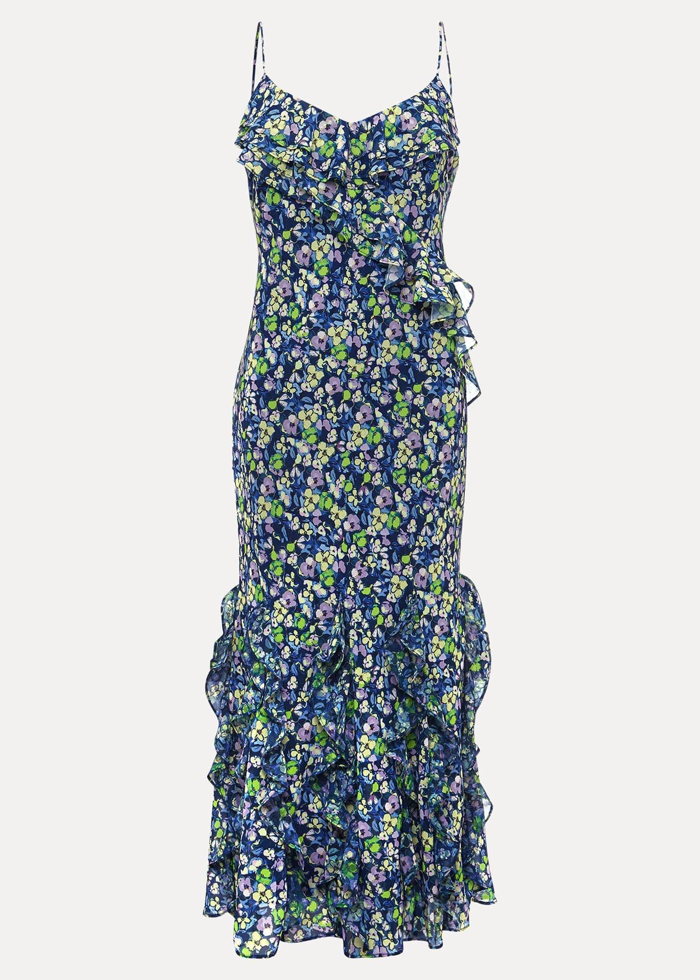 Catira Floral Ruffle Midaxi Dress