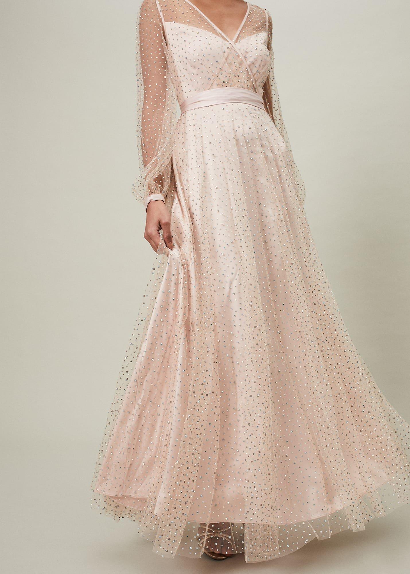 Ashley Embellished Sheer Maxi Dress