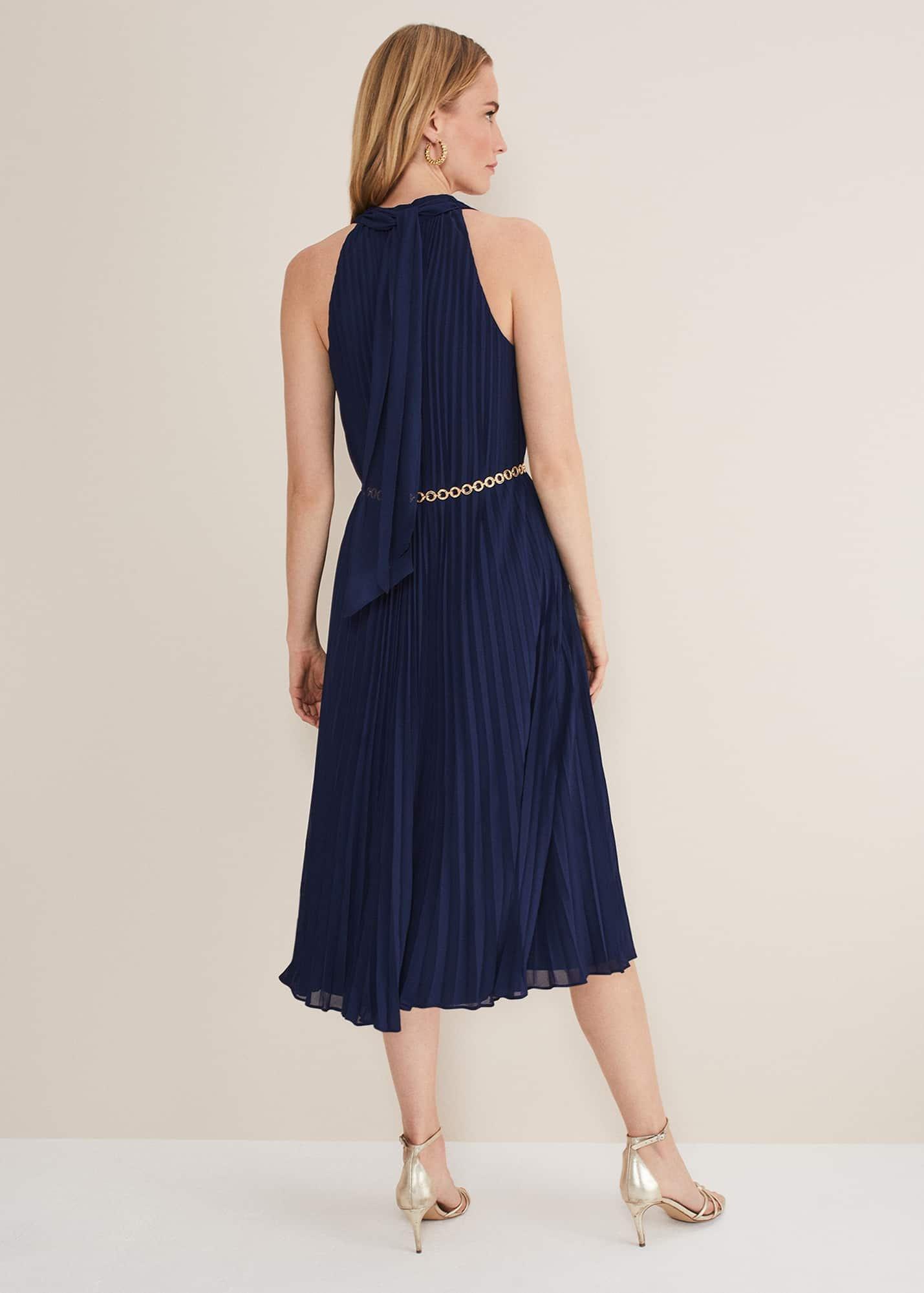 Tabitha Pleated Midi Dress