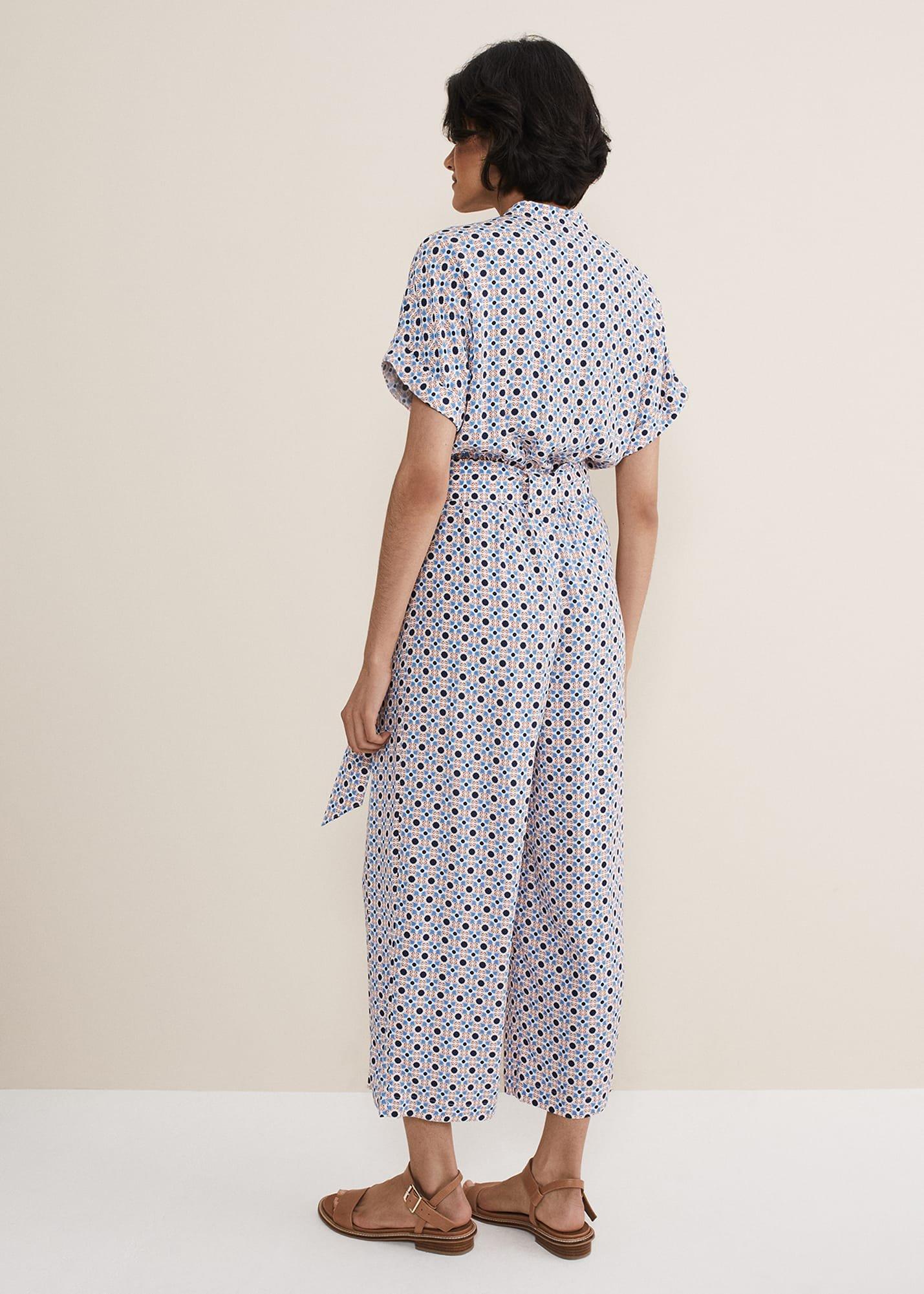 Lyla Abstract Wide Leg Jumpsuit