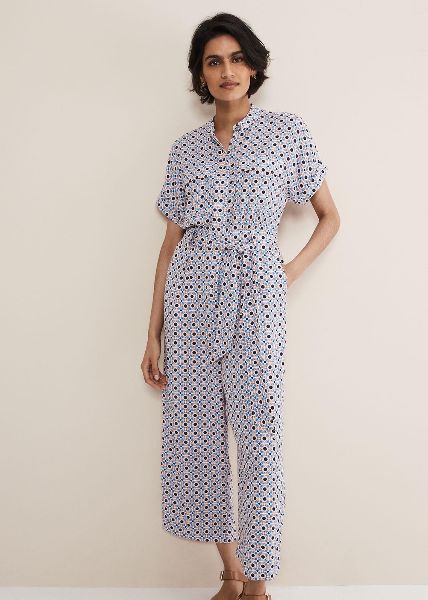 Lyla Abstract Wide Leg Jumpsuit