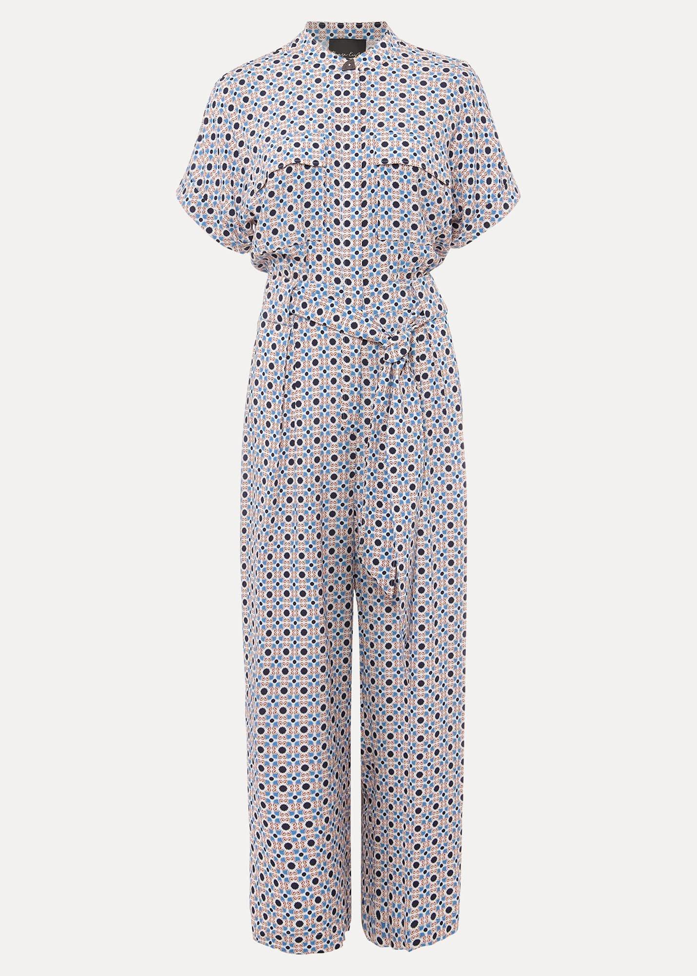 Lyla Abstract Wide Leg Jumpsuit
