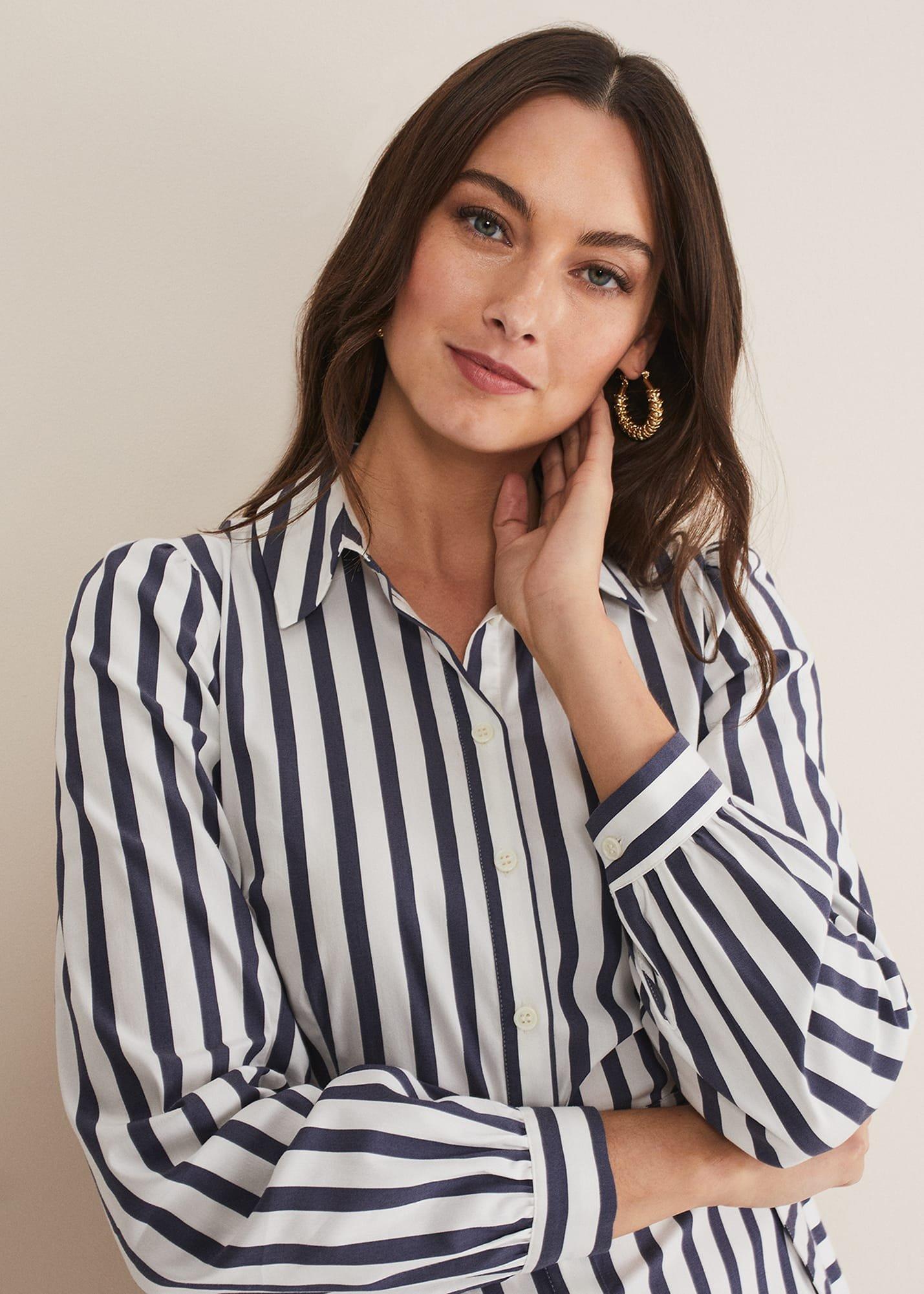 Henley Striped Midaxi Dress