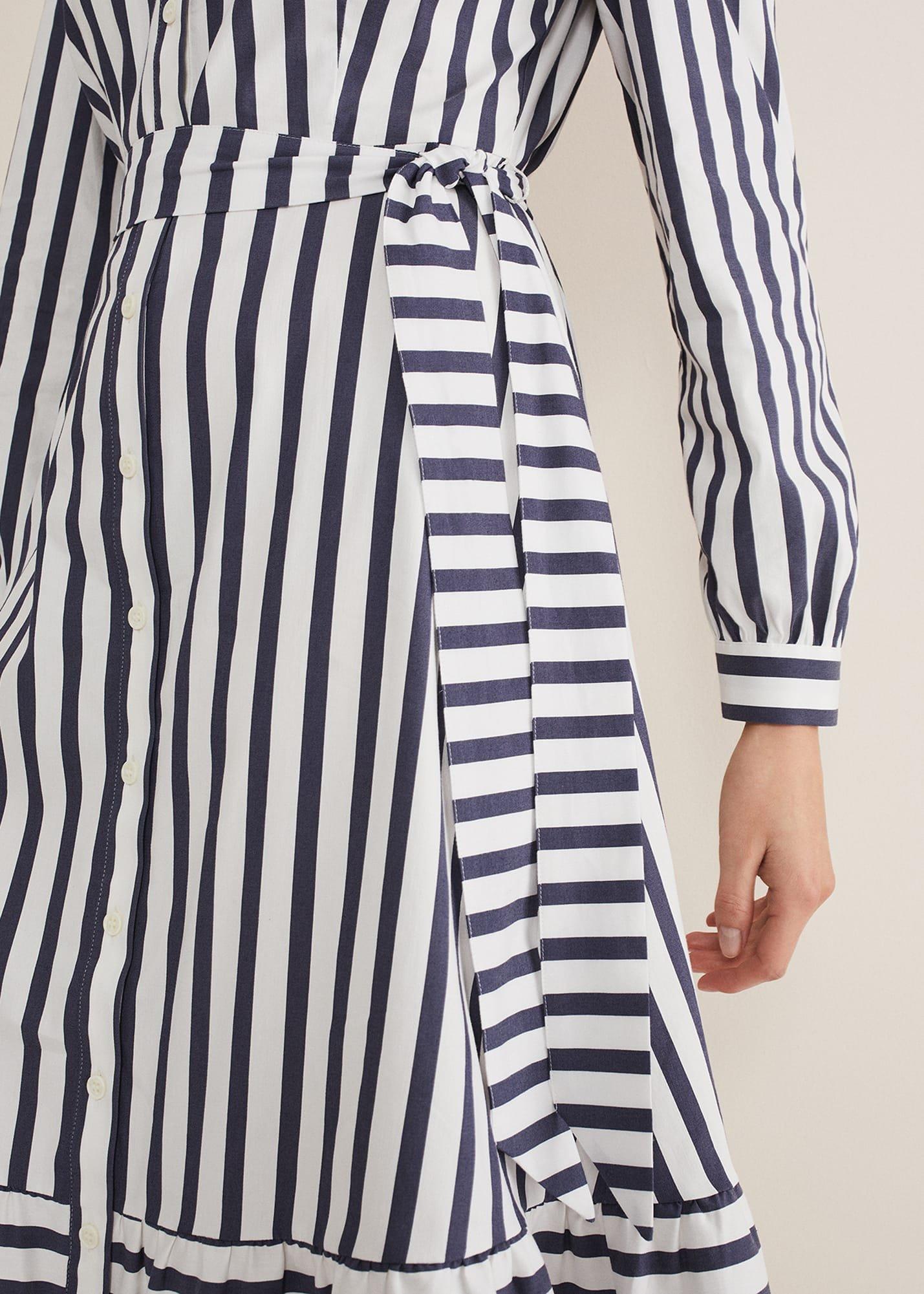 Henley Striped Midaxi Dress