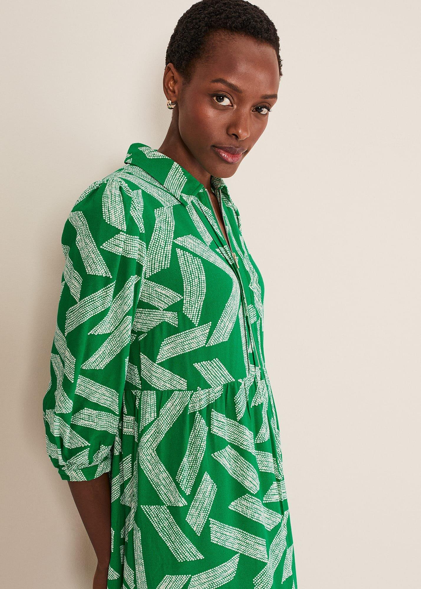penele-abstract-zip-midi-dress
