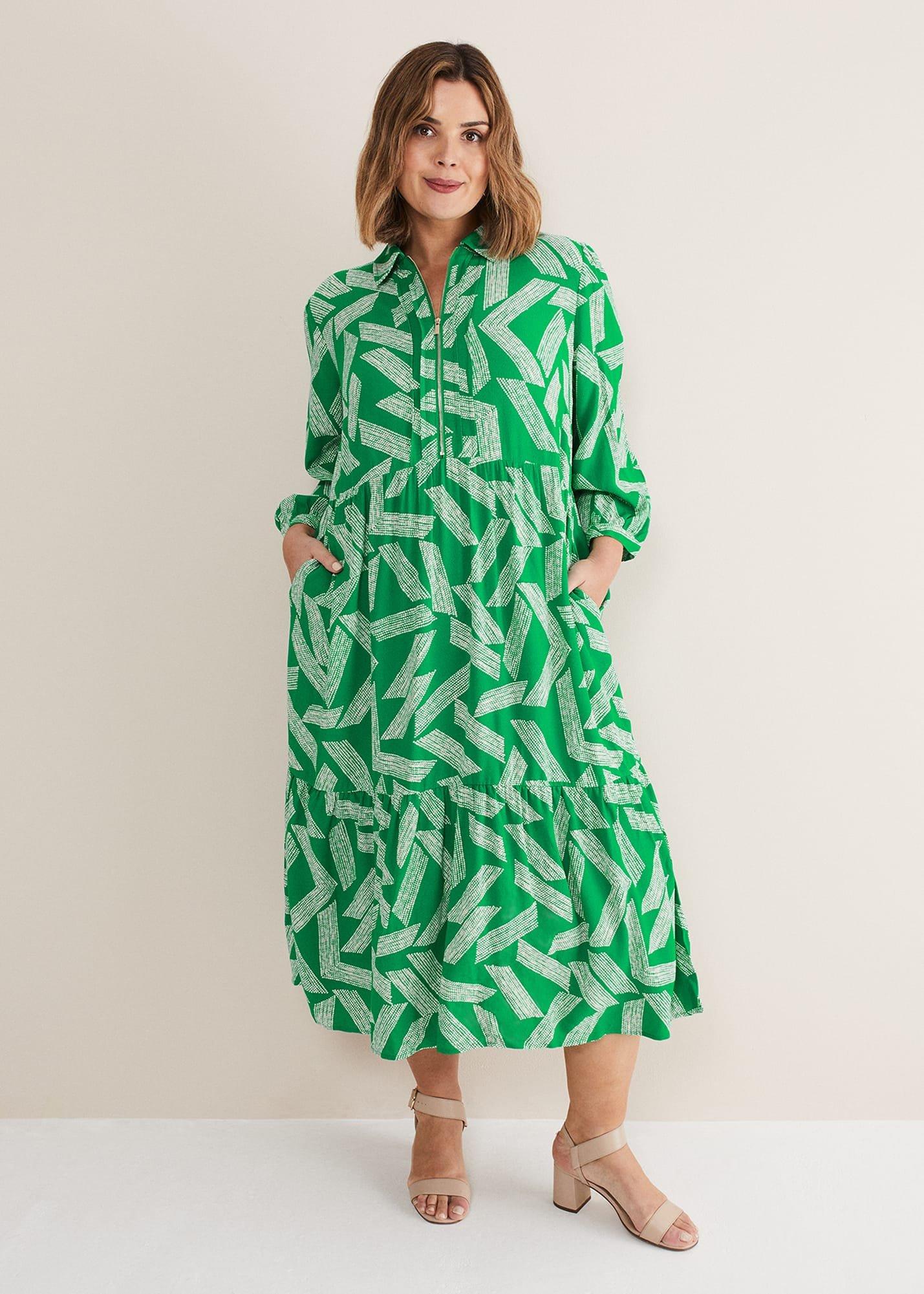 Penele Abstract Midi Dress