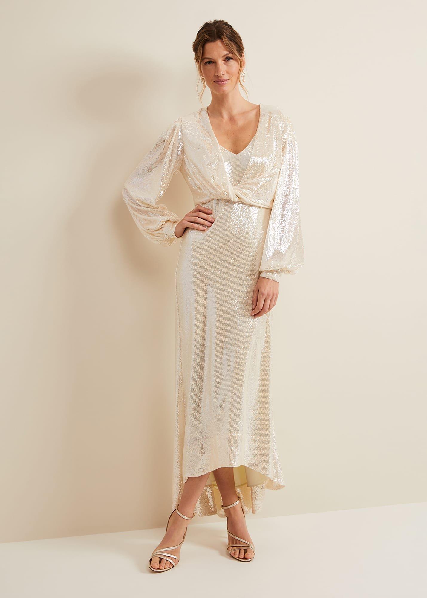 Jamila Sequin Maxi Bridal Dress