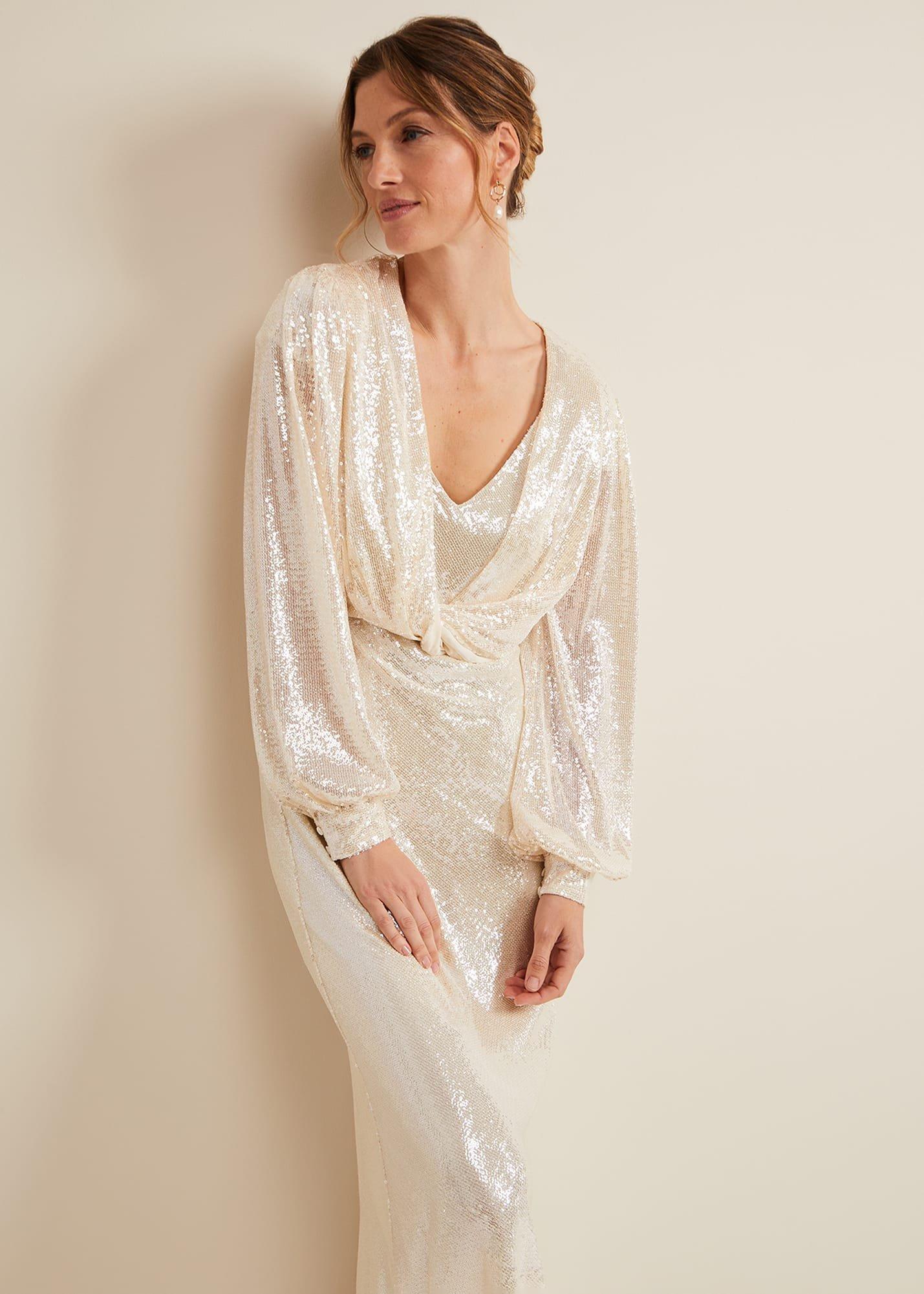 Jamila Sequin Overlay Maxi Dress