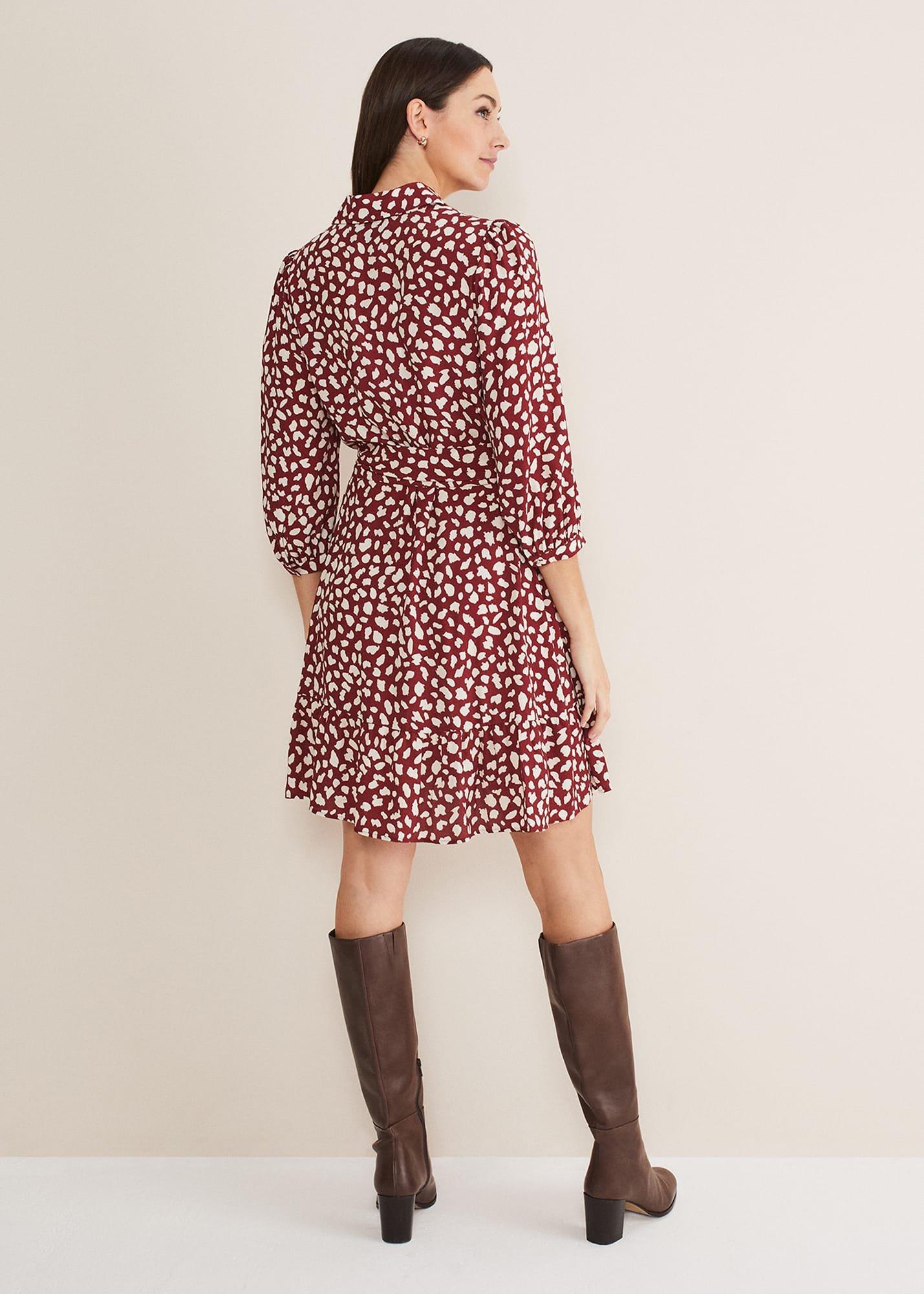 Este Spot Swing Dress