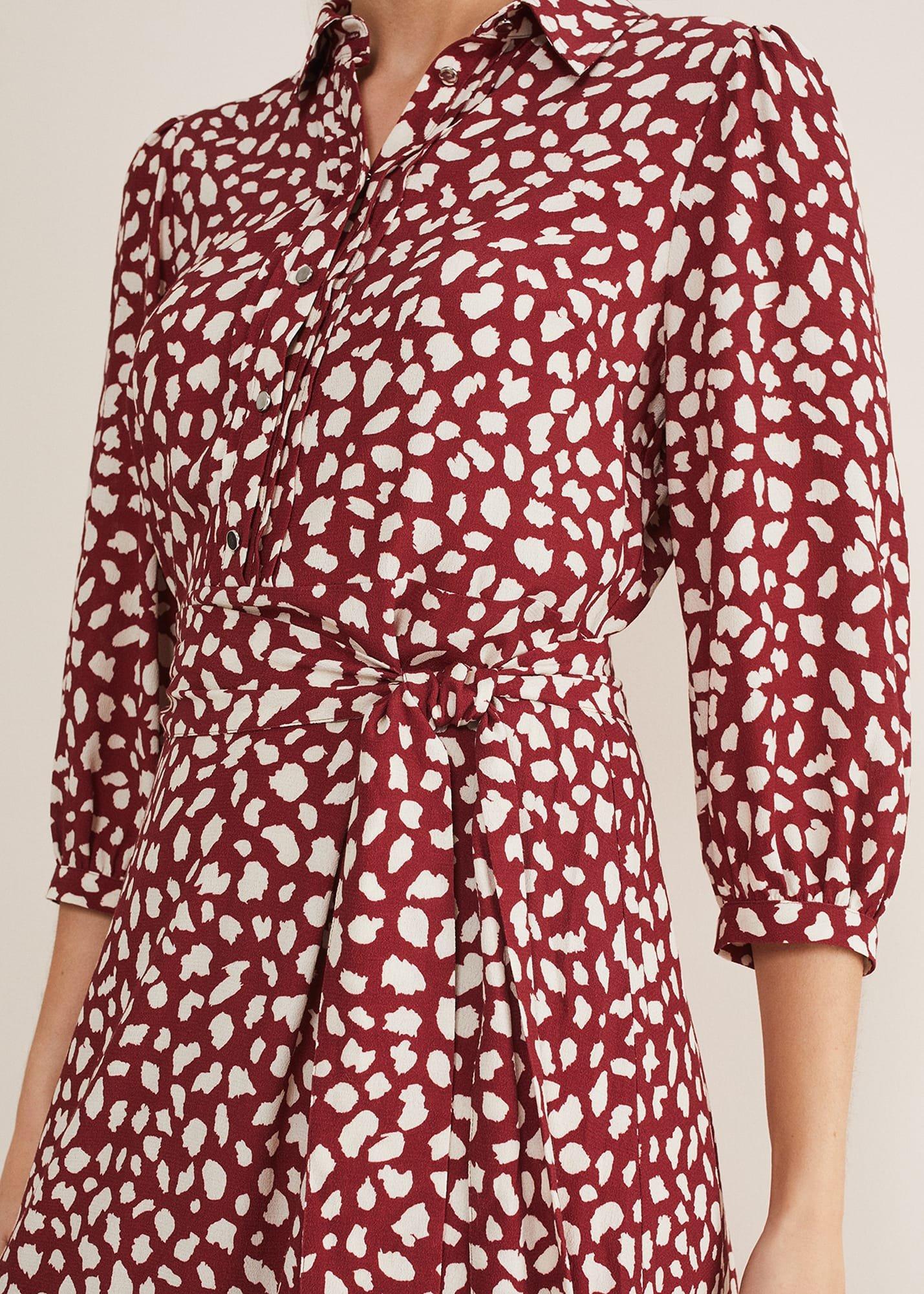 Este Spot Swing Dress