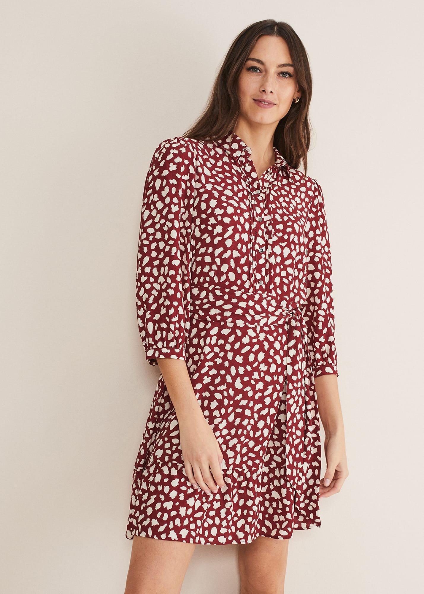 Este Spot Swing Dress