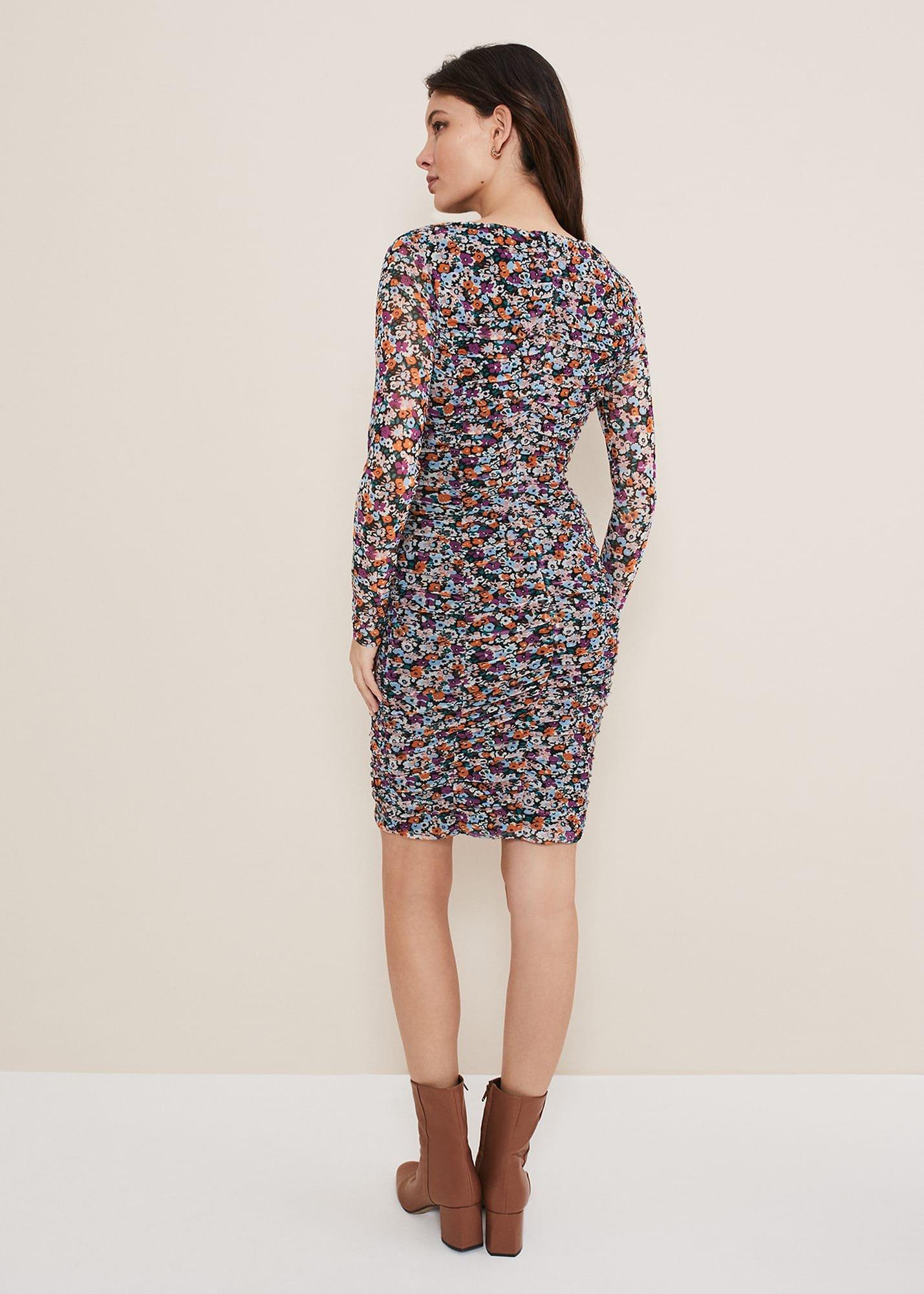 Serena Jersey Floral Midi Dress