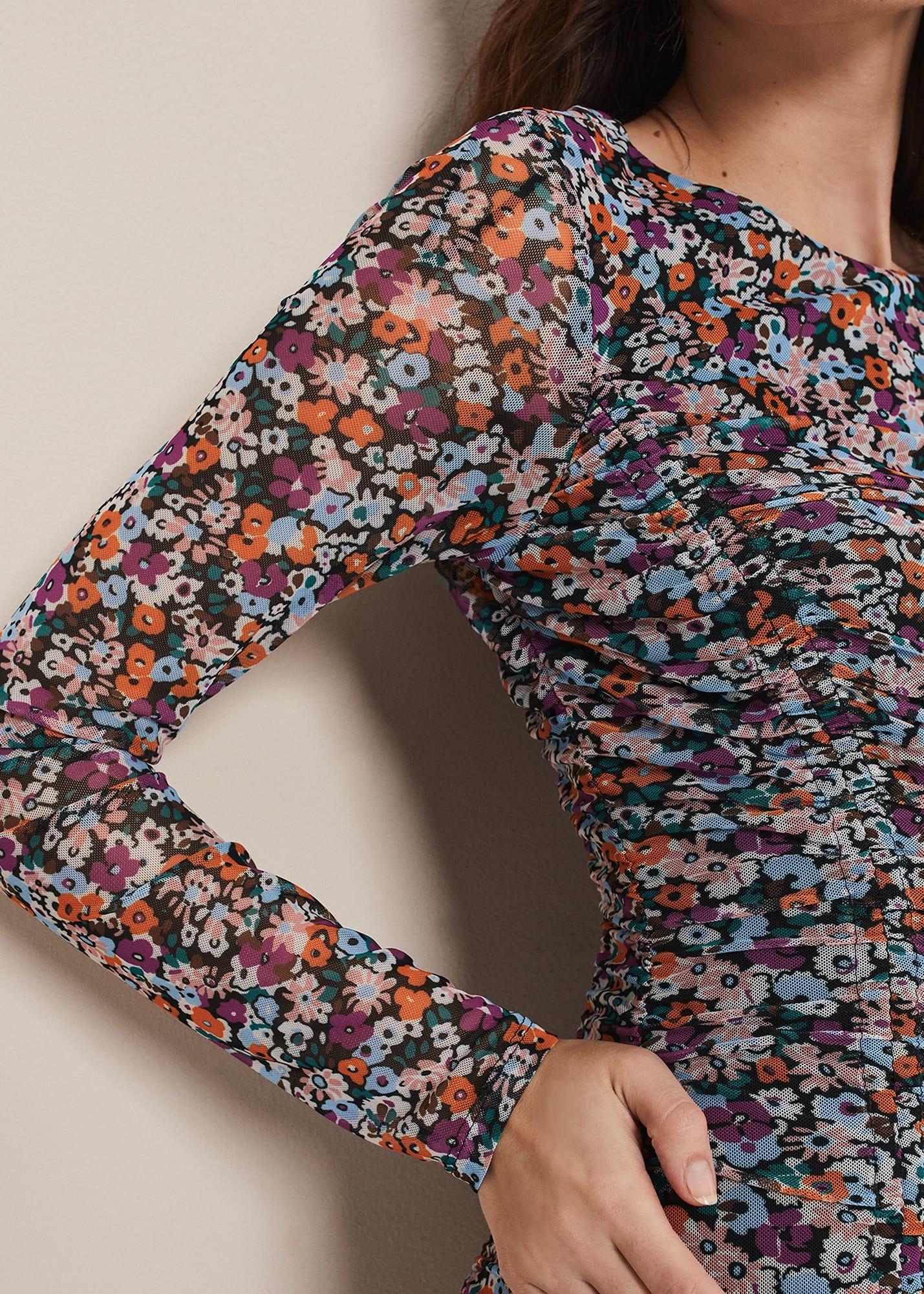 Serena Jersey Floral Midi Dress