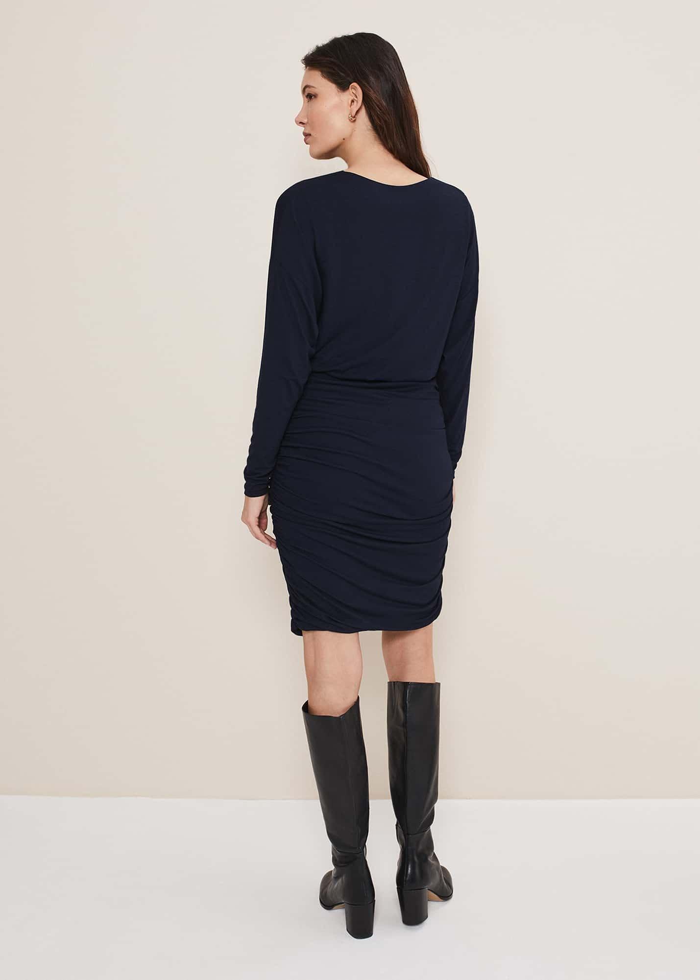 Jules Jersey Belted Batwing Dress