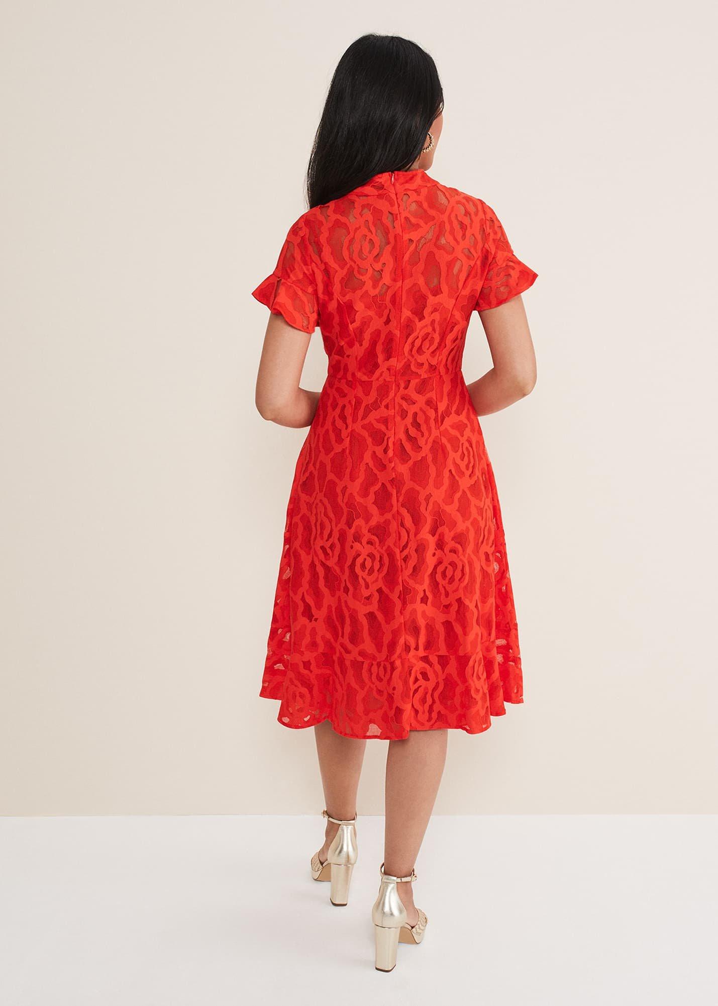 Petite Lulu Lace Midi Dress