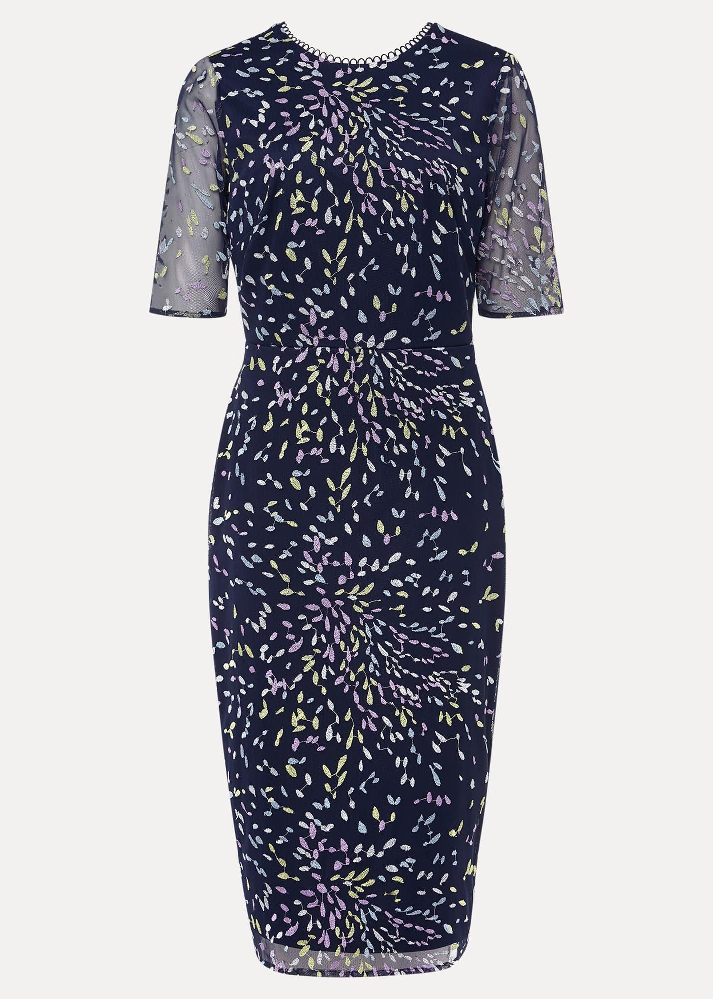 Petite Aileena Embroidered Dress