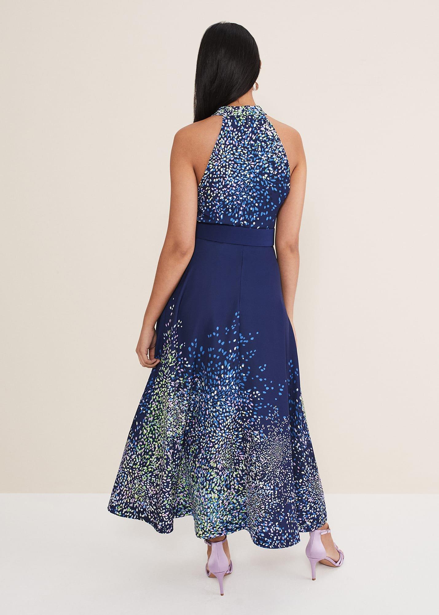 Petite Clea Ditsy Midi Dress