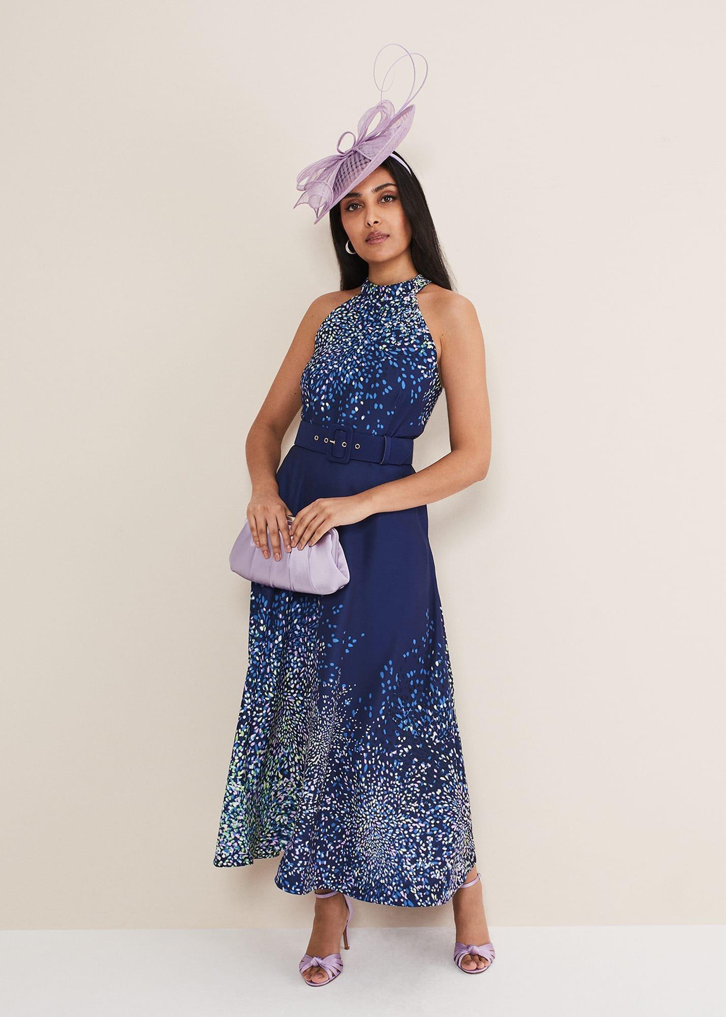 Petite Clea Ditsy Midi Dress