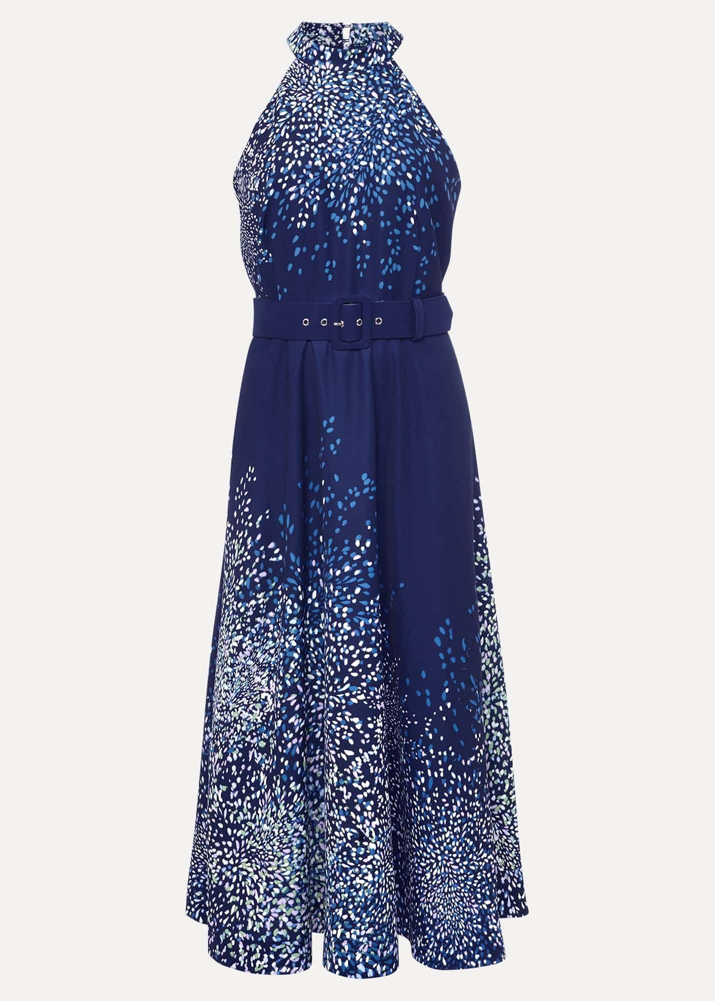 Petite Clea Ditsy Midi Dress