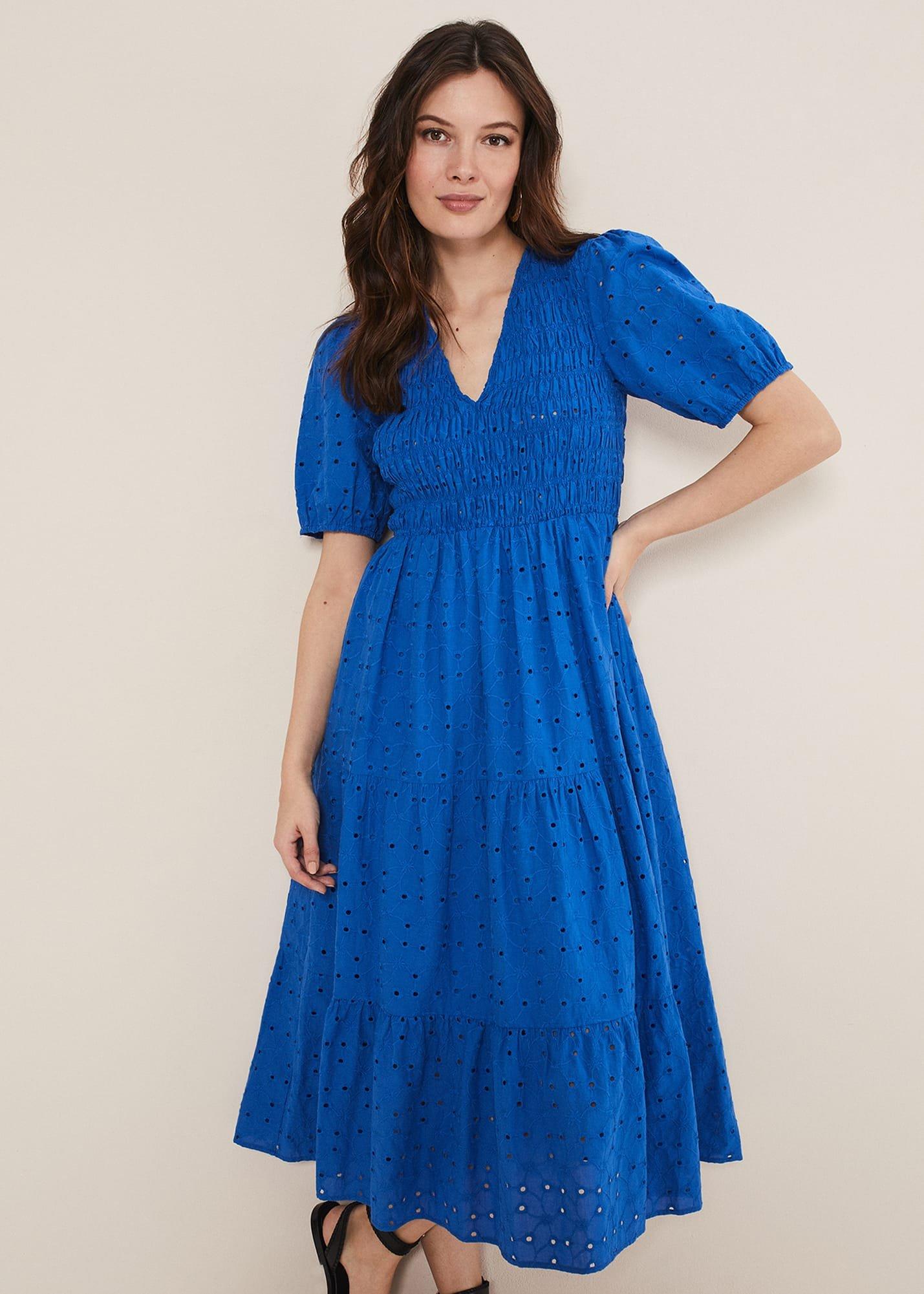 Gretta Broderie Midi Dress