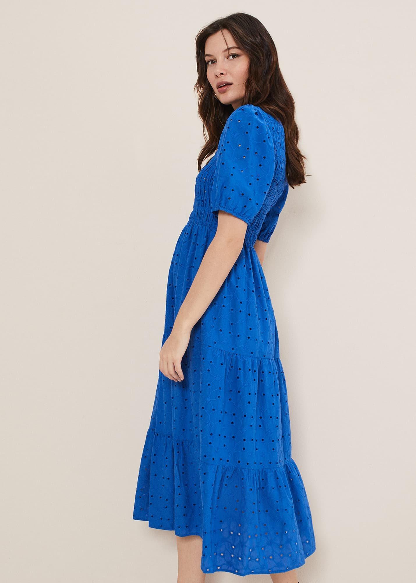 Gretta Broderie Midi Dress