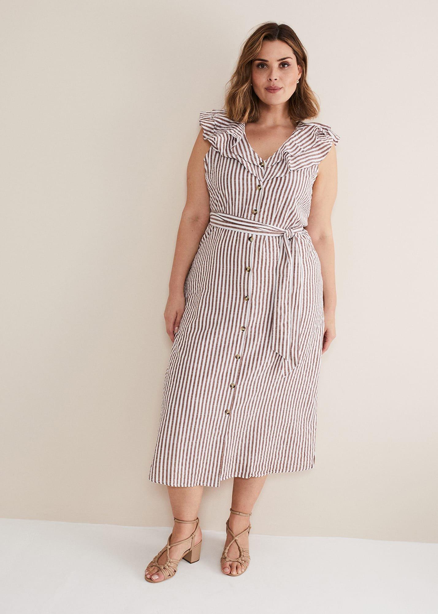 Jamilla Striped Midi Dress