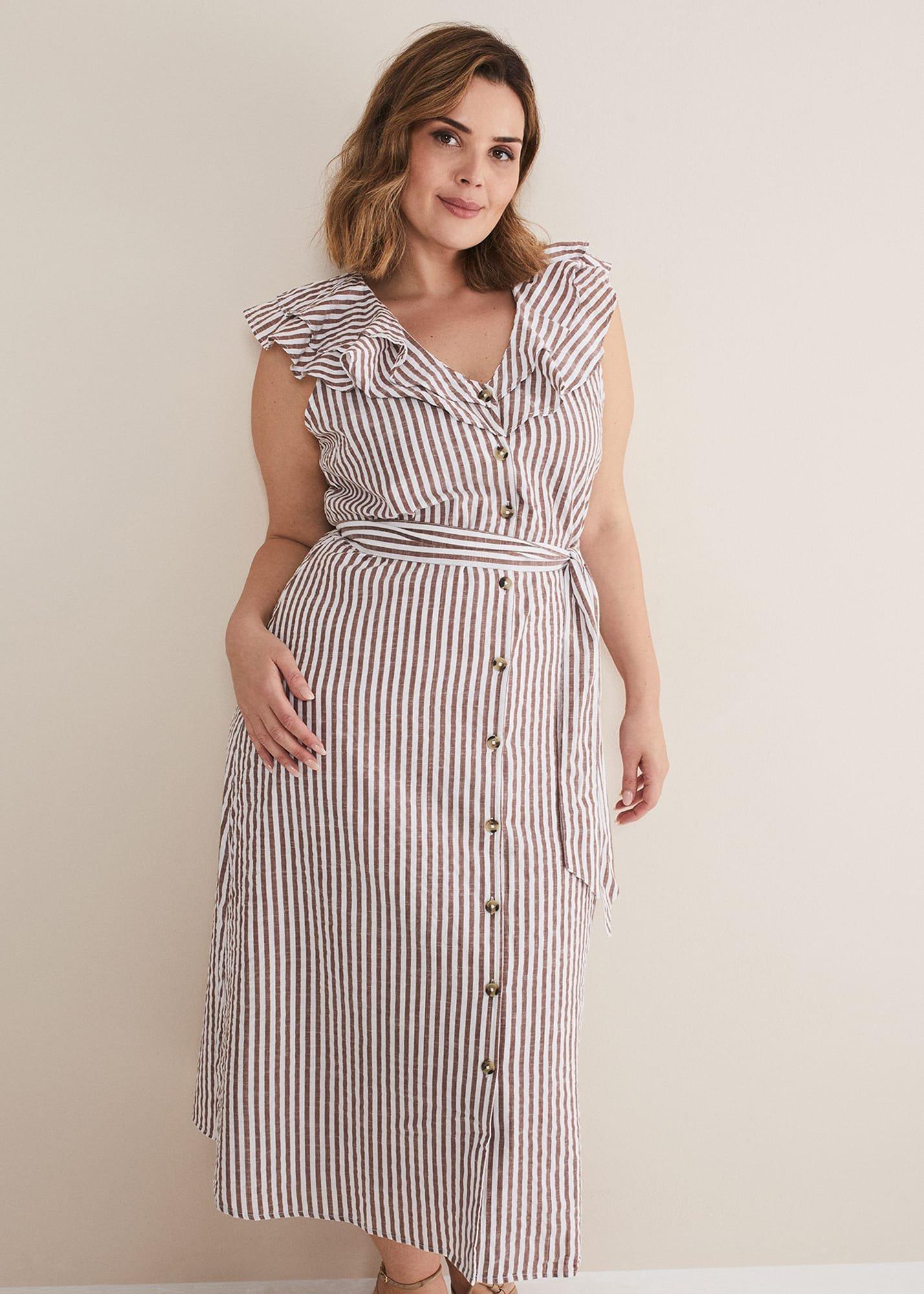 Jamilla Striped Midi Dress