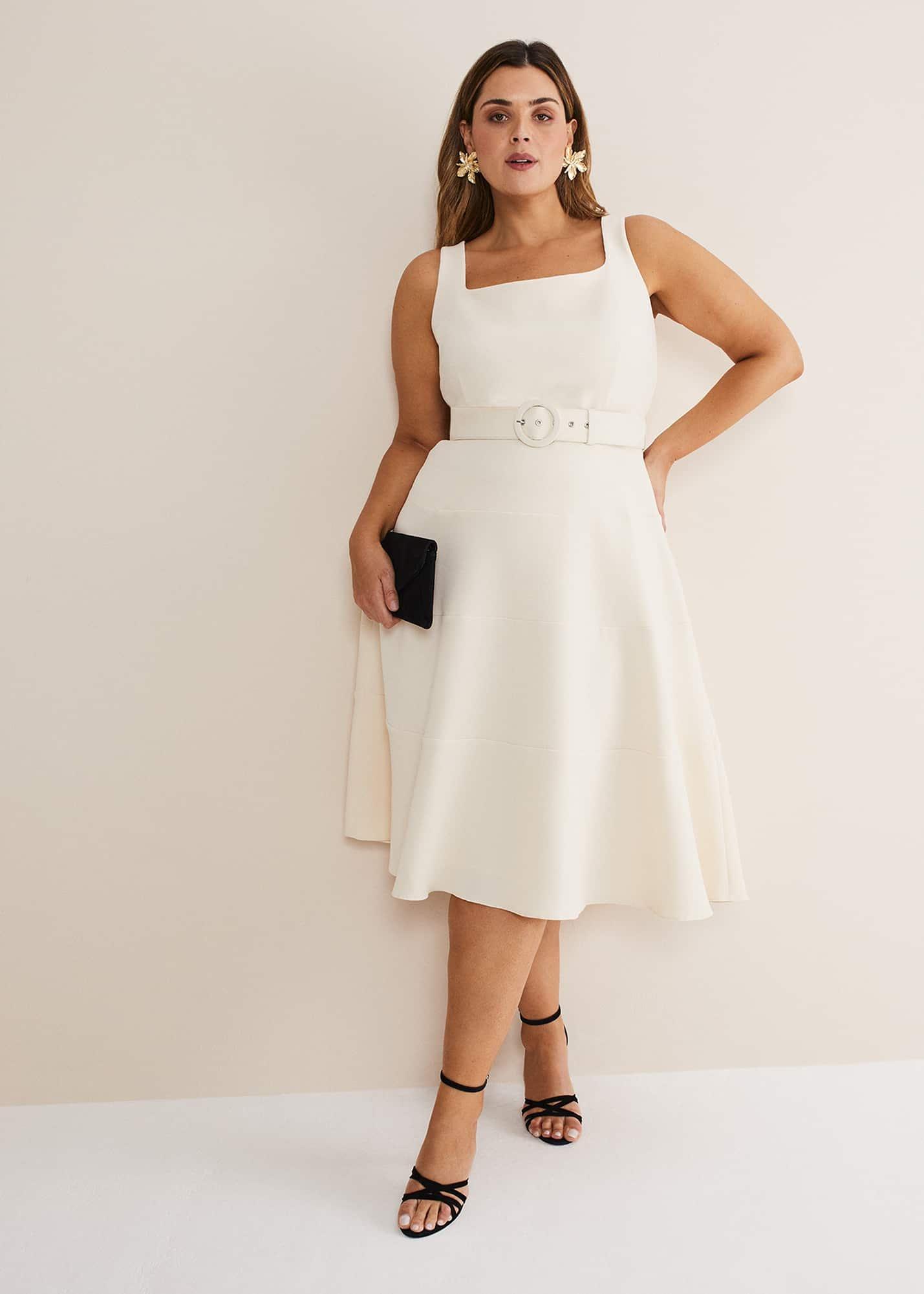 phase eight fit and flare dress Sky Blue Ruched Tiered Sleeveless Maxi Dress main image 0