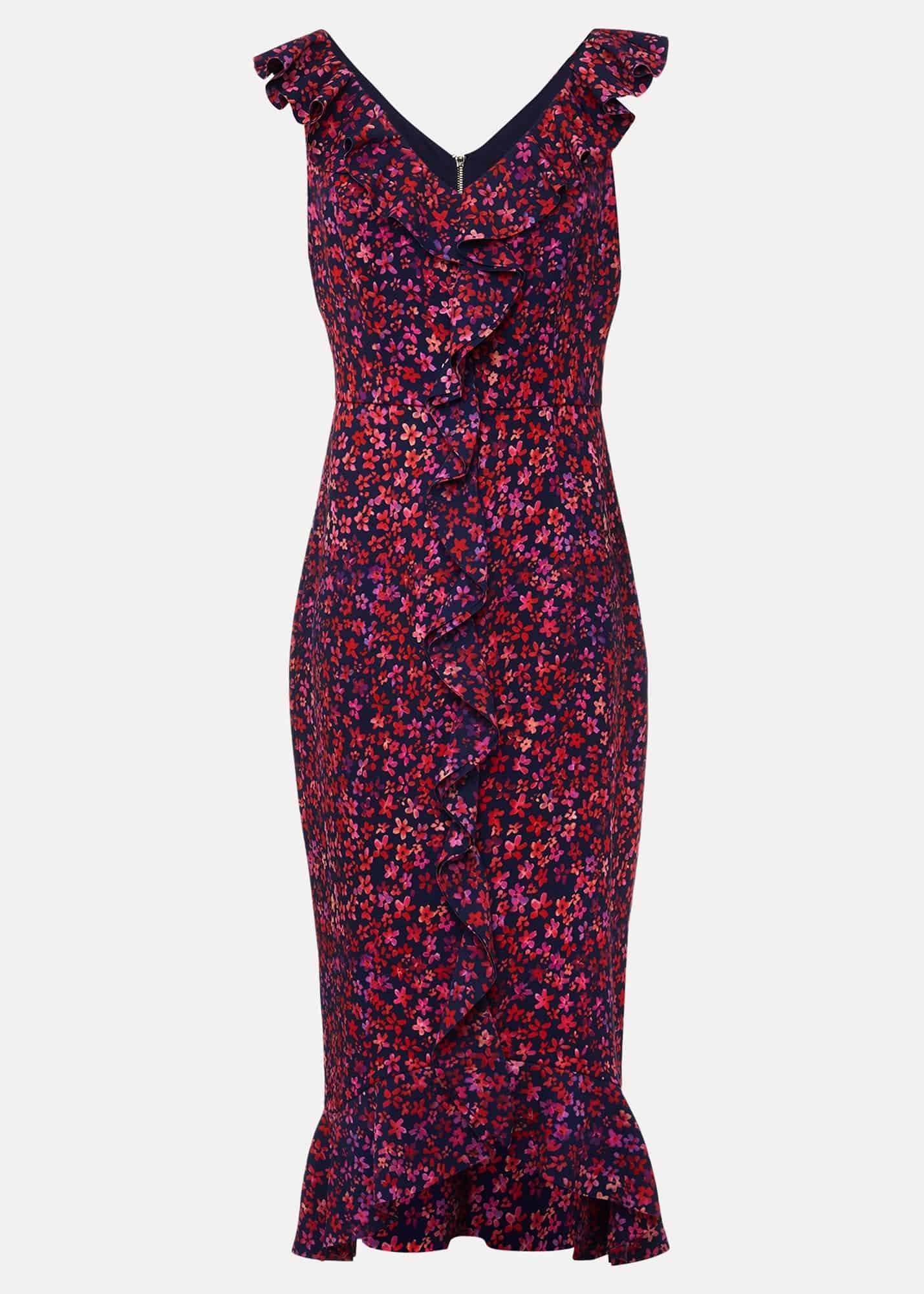Viola Ditsy Frill Dress