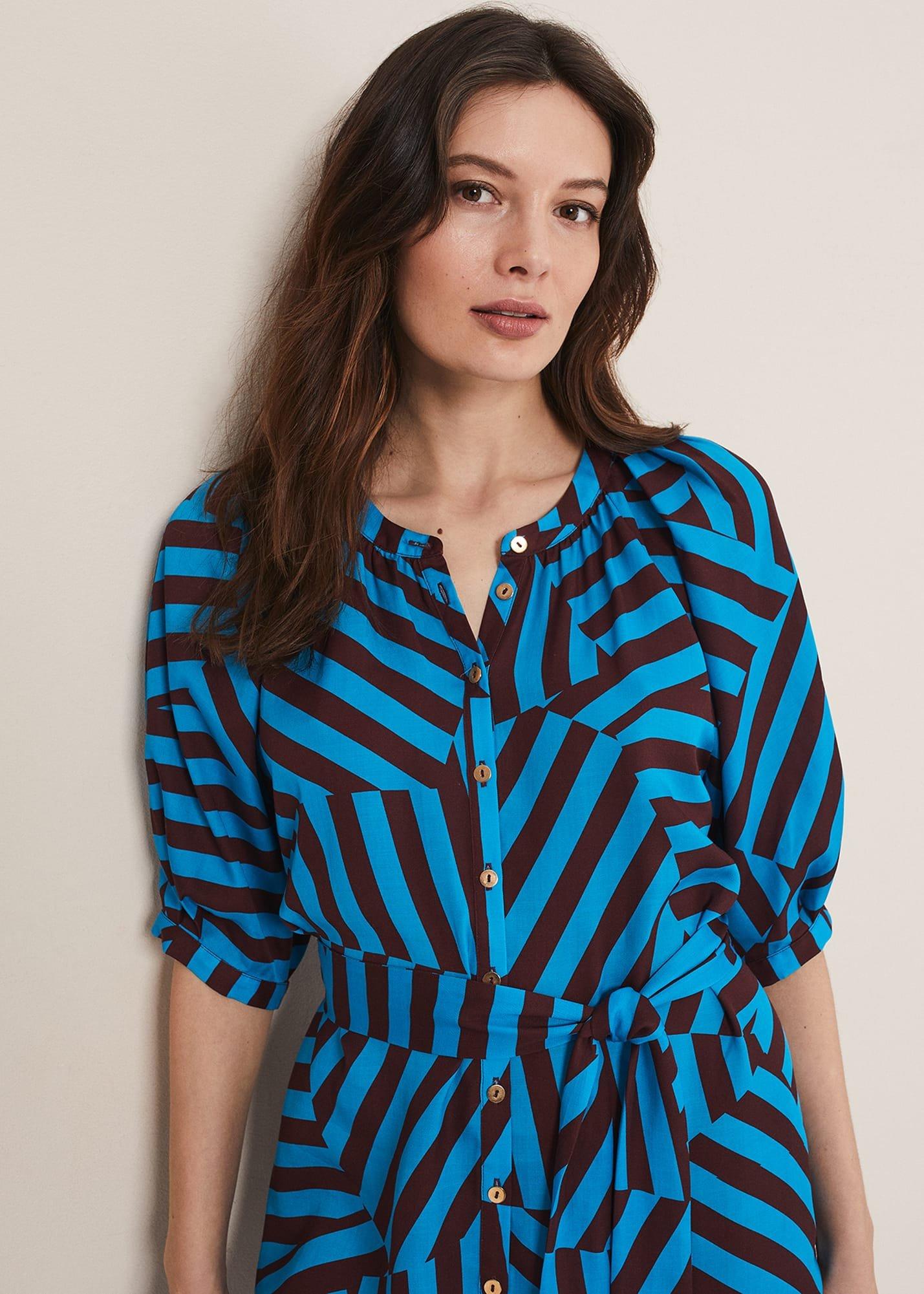Rosella Striped Mini Dress
