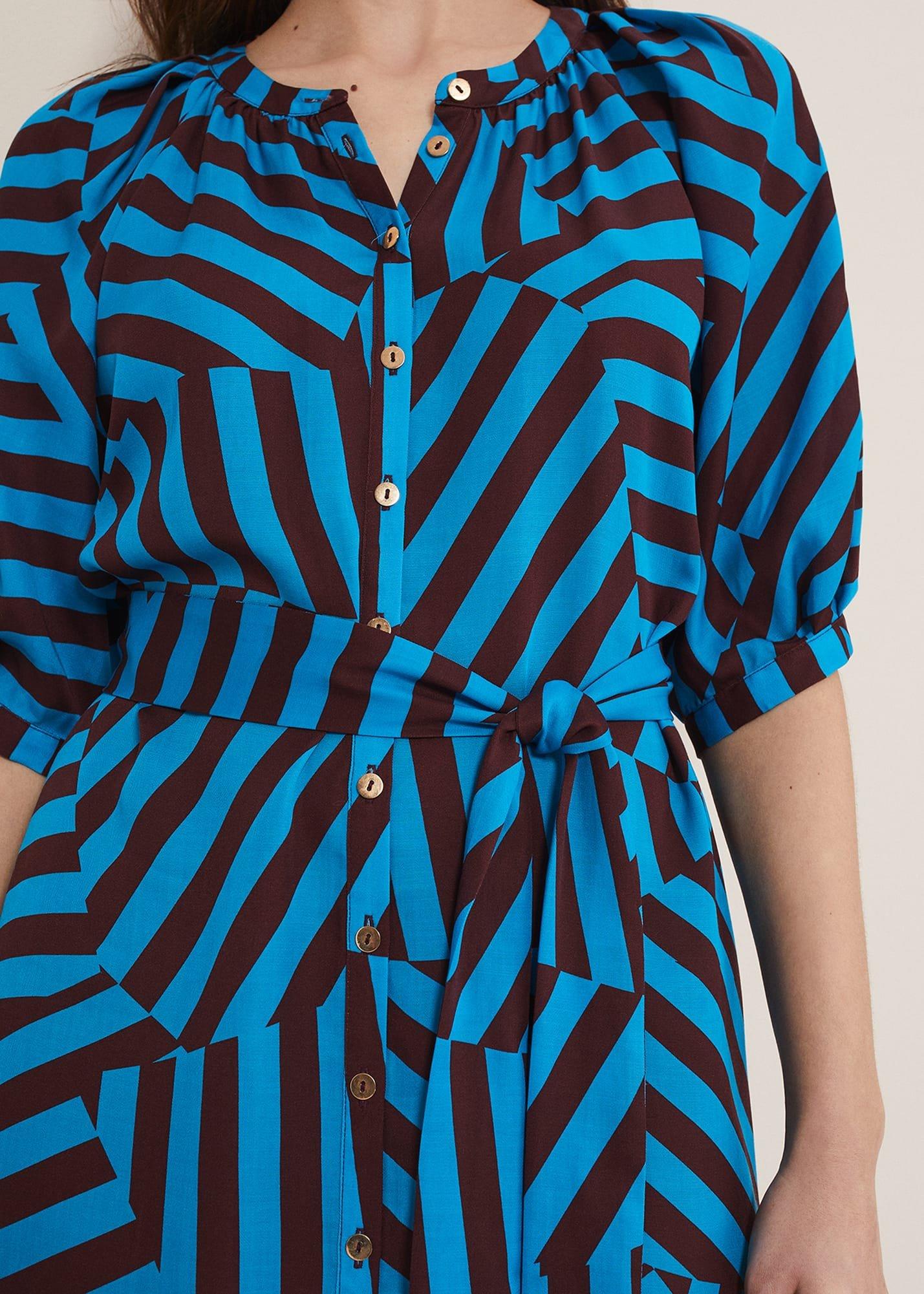 Rosella Striped Mini Dress