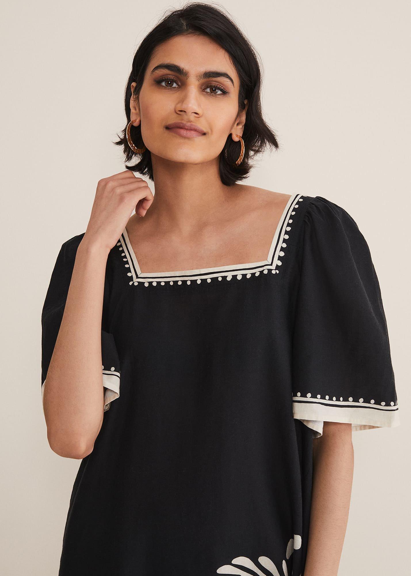 Claria Linen Midi Dress