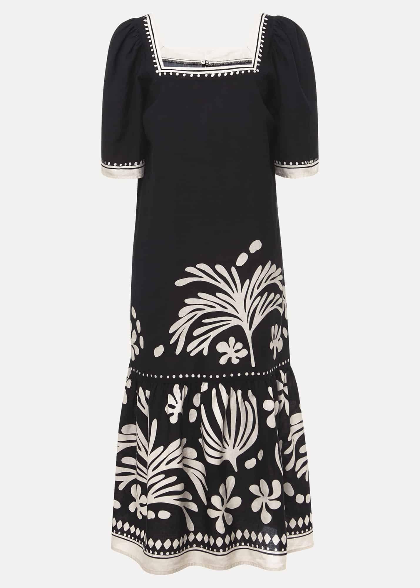 Claria Linen Midi Dress